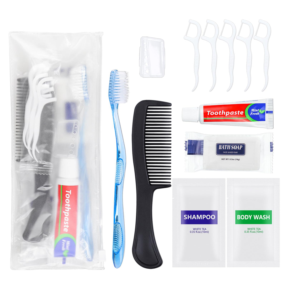 25 Sets Bulk Hygiene Kits for Homeless Basic Toiletry Kit - HQSLsund Official Imagery - 2