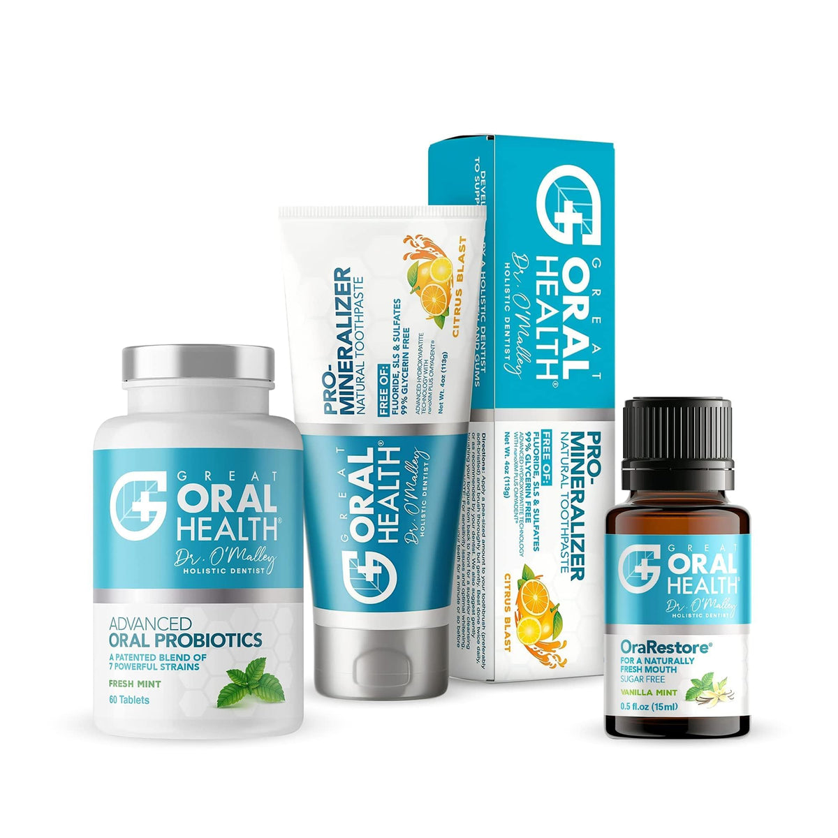 Great Oral Health Dentist Formulated Trio Bundle - Great Oral Health Official Imagery - 1