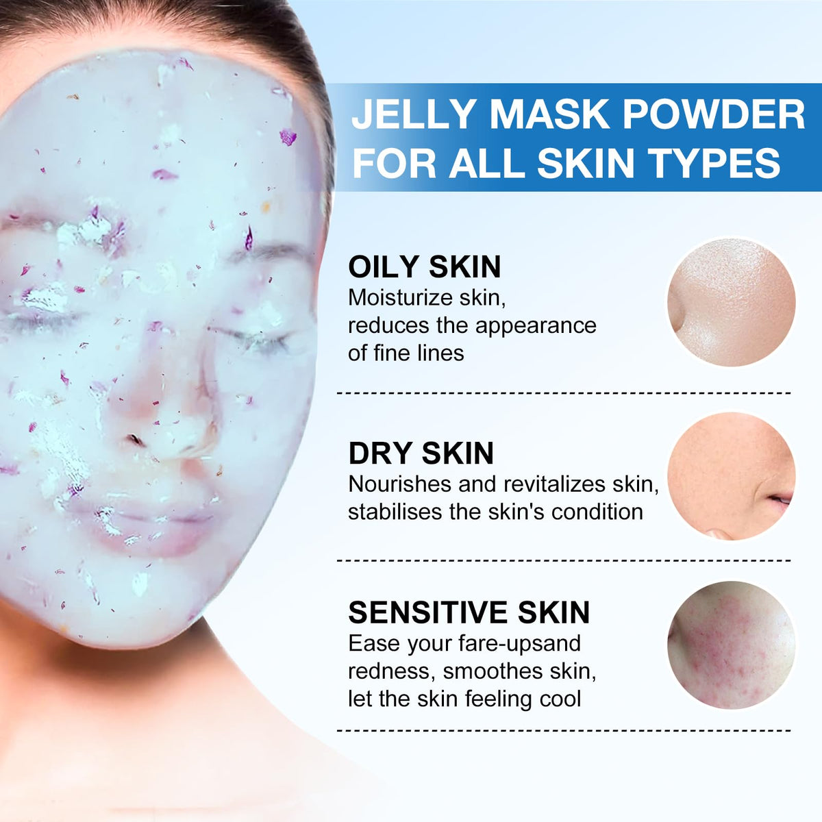 Jelly Masks for Facials Professional Hydrating Moisturizing - Angeland Official Imagery - 3