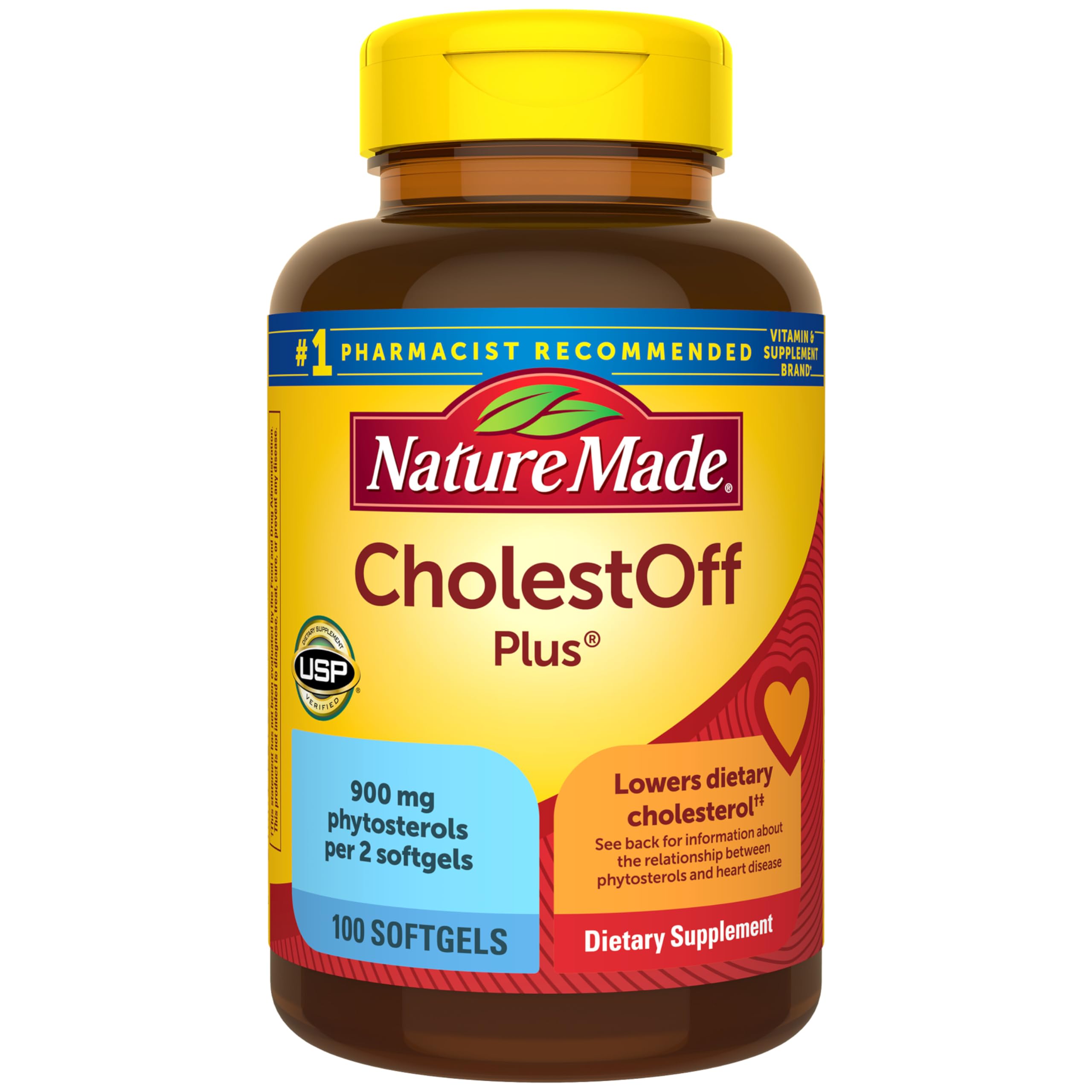 Nature Made CholestOff Plus, 100 Softgels - Product Imagery