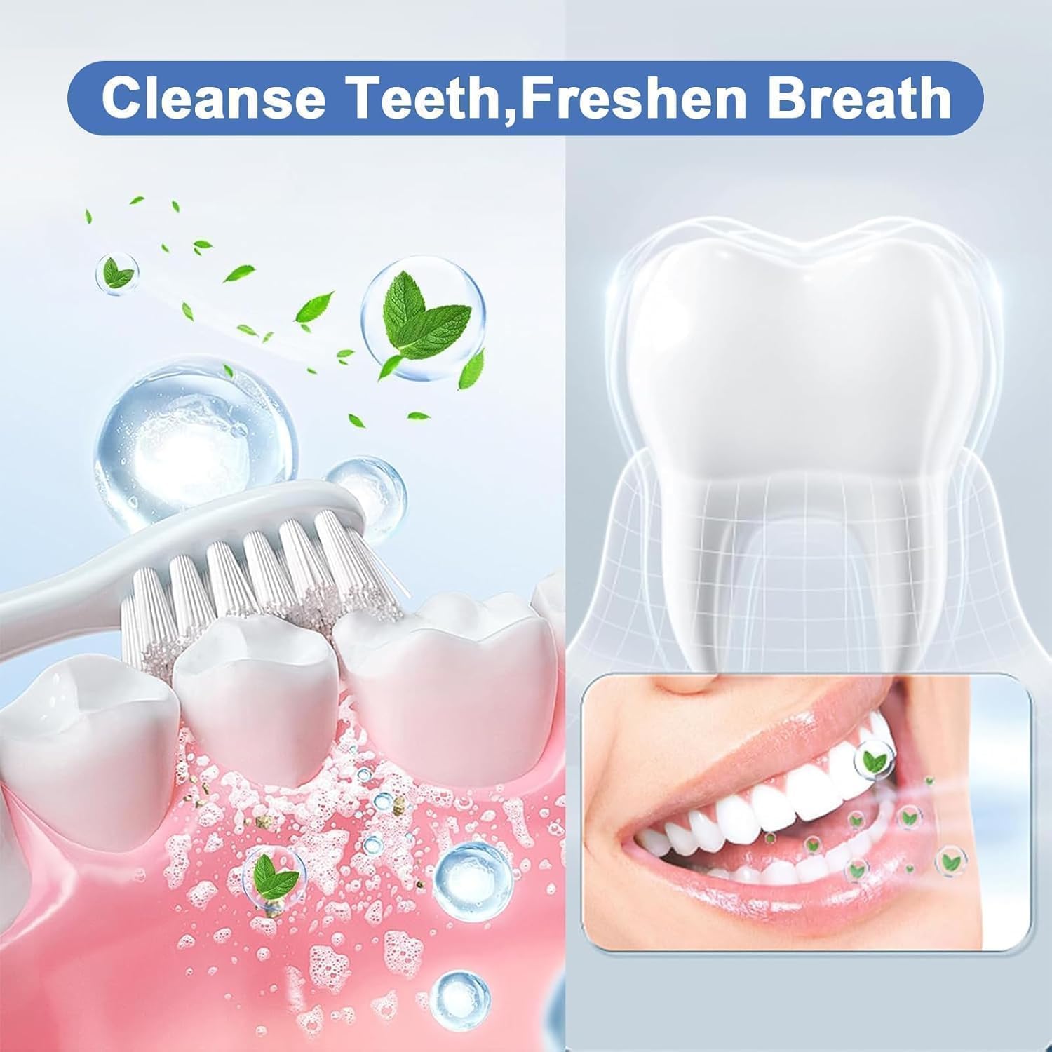 Sp-6 Probiotic Whitening Toothpaste, Sp-6 Ultra Whitening Toothpaste, with a Fluoride Free, Fresh Breath and Mint Flavored Enhancement Formula, Beneficial for Oral Health! 2pc (2)