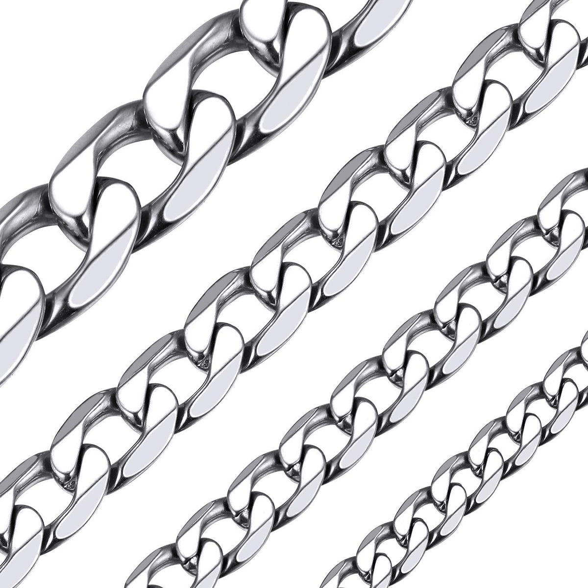 ChainsHouse Stainless Steel Cuban Link Chain Necklace for Mens Jewelry – product photo (Necklaces)