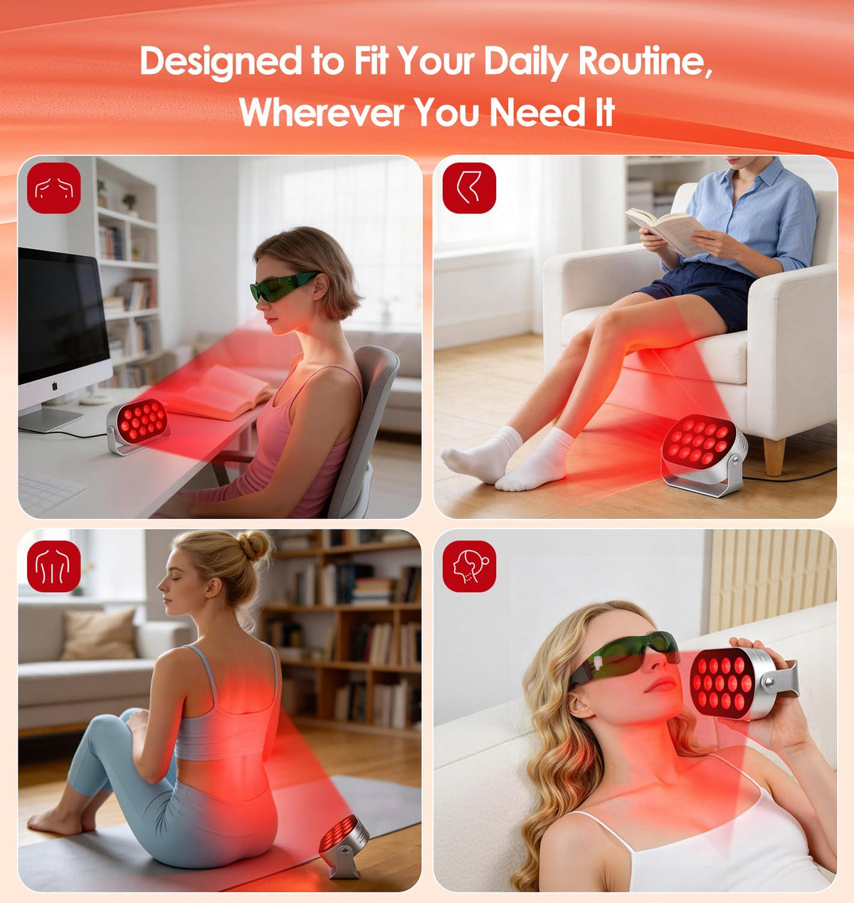 Mini Handheld Portable red Light Therapy Device - DONGRI Official Imagery - 3