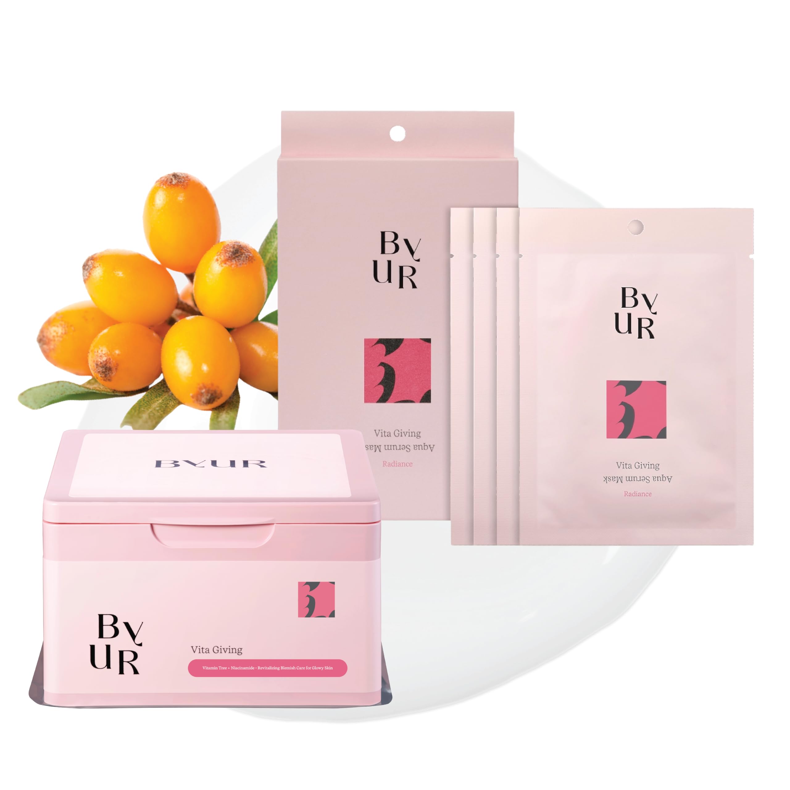 ByUR Vita Giving Daily Aqua Serum Mask (30pc) + Aqua Serum Mask - Product Imagery
