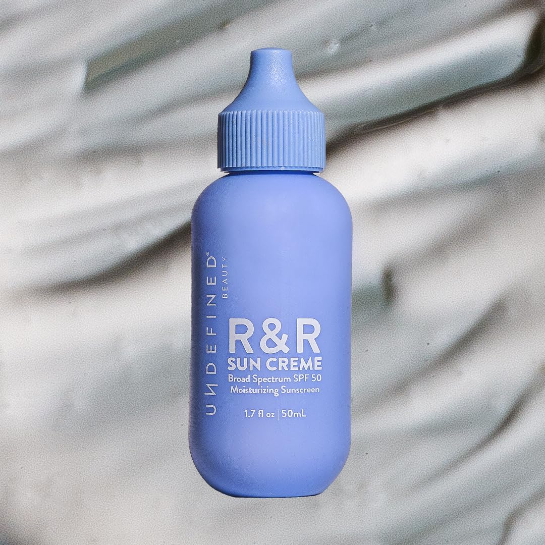 Undefined R&R Sun Crème SPF 50 – 3-in-1 Moisturizing Sunscreen with Ceramides, CoQ10, Niacinamide, Resveratrol, no white
