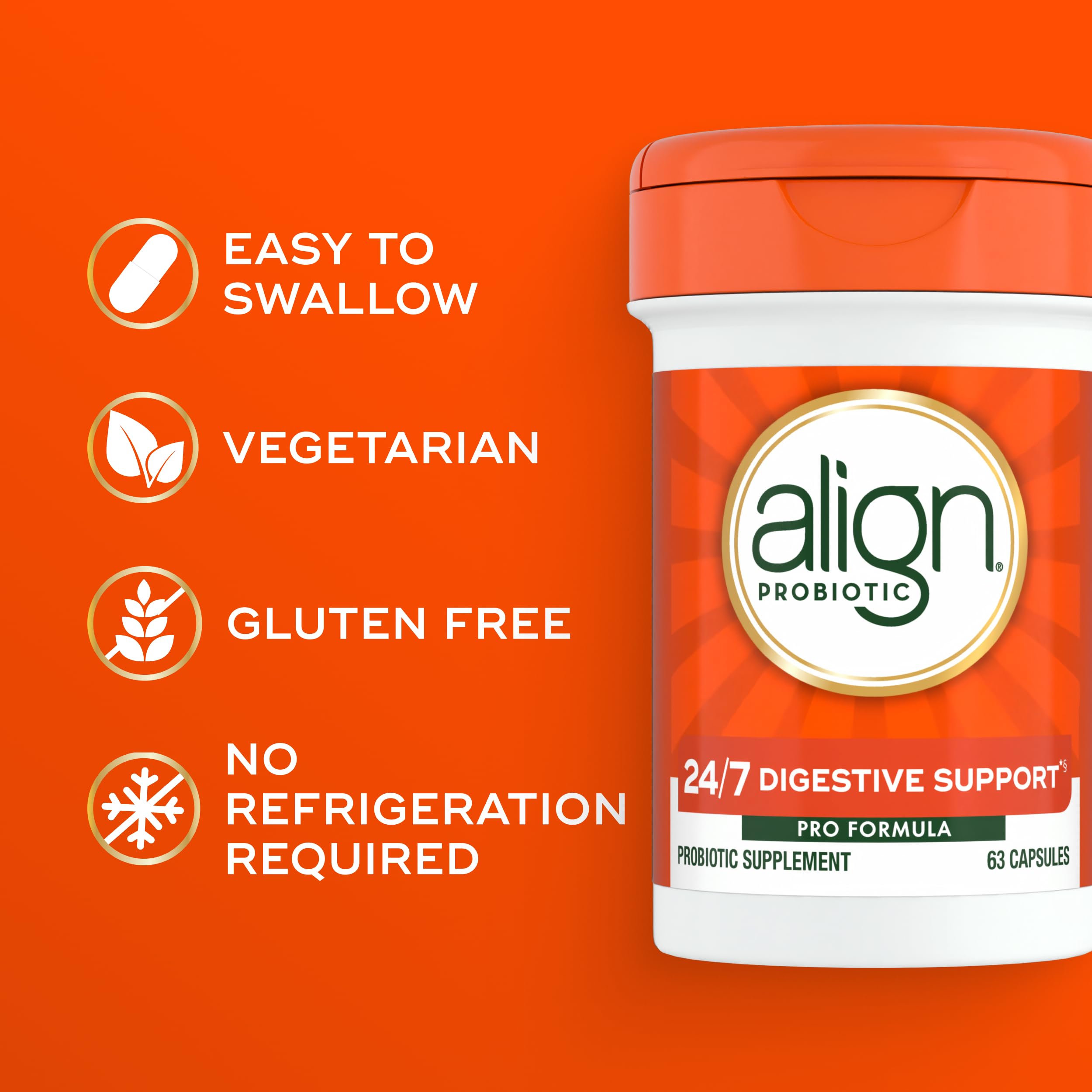 Align Probiotic Pro Formula – 63 Capsules, 2-Month Supply