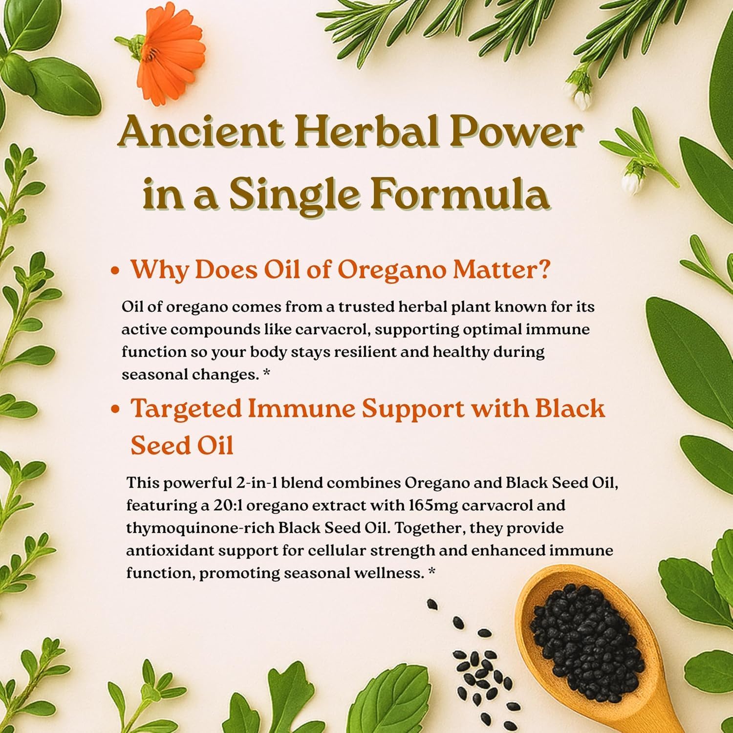 Micro Ingredients Oil of Oregano with Black Seed Oil, 300 Softgels
