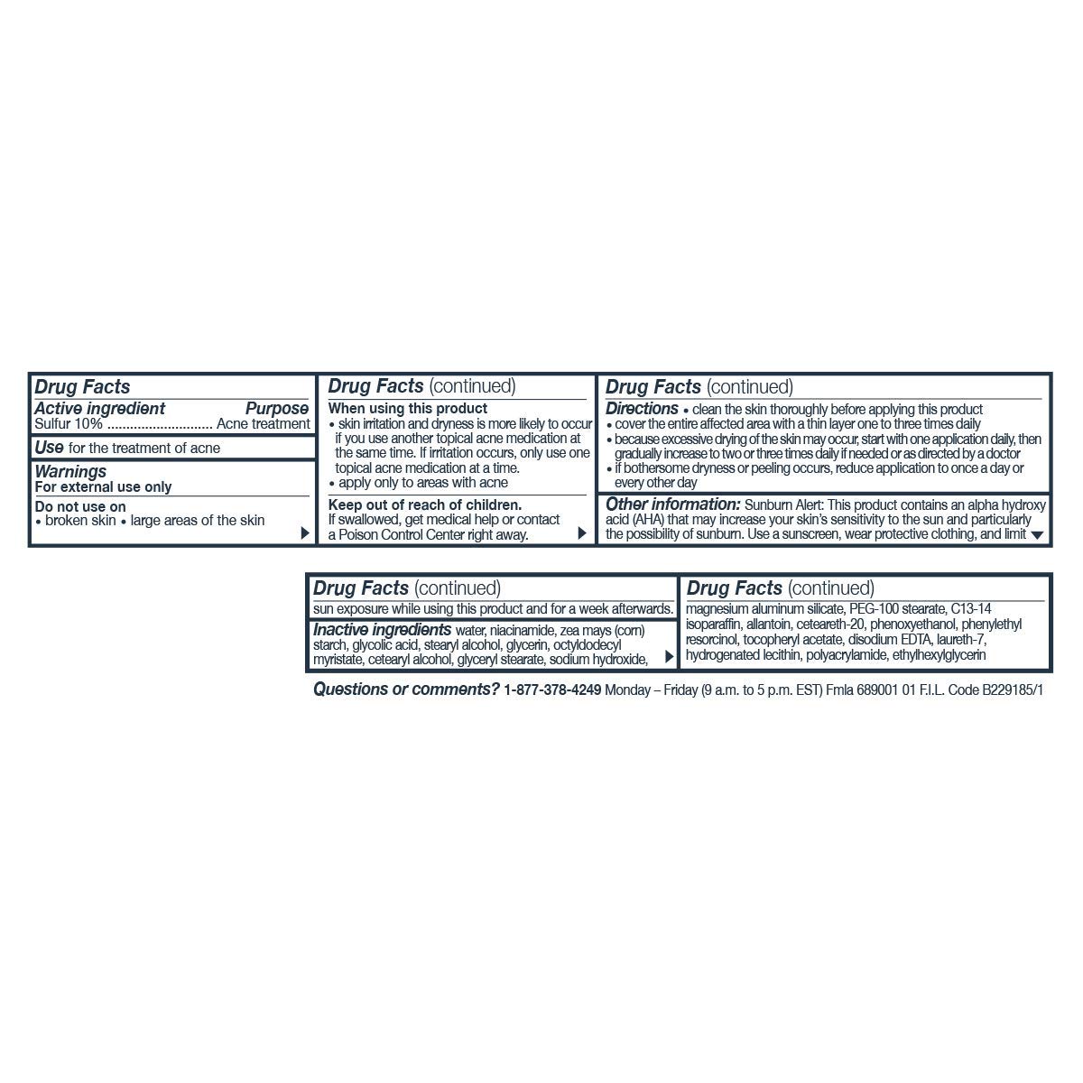 Vichy Normaderm S.O.S Acne Rescue Spot Corrector, Acne Spot Treatment for Face with 10% Sulfur, Niacinamide & Glycolic Acid, Suitable for Sensitive Skin