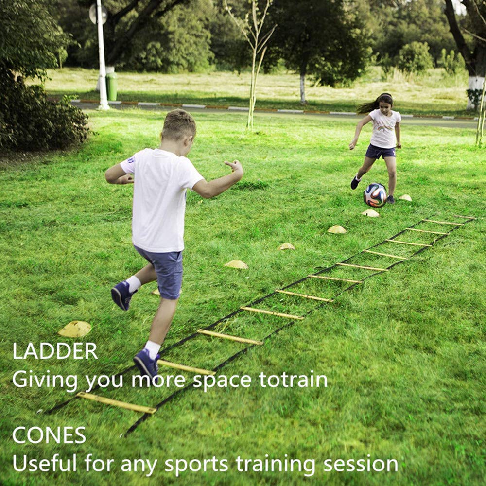 XINXIANG 20ft Sports Agility Ladder, Agility Training Equipment for Football, Exercise, Tennis, Legs Workout with Speed 