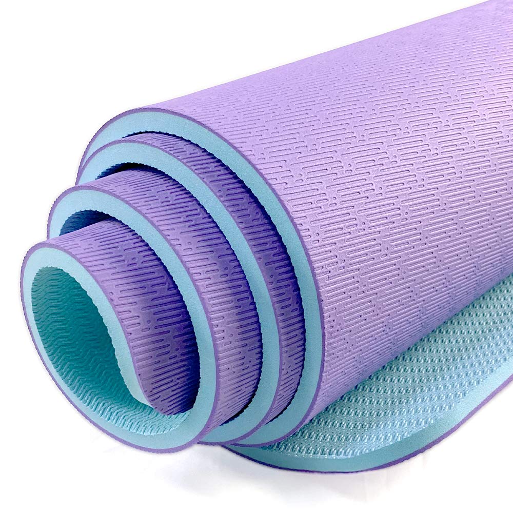 Hatha Yoga Extra Thick TPE Yoga Mat - 72"x 32" Thickness 1/2 Inch -Eco Friendly- With High Density Anti-Tear Exe