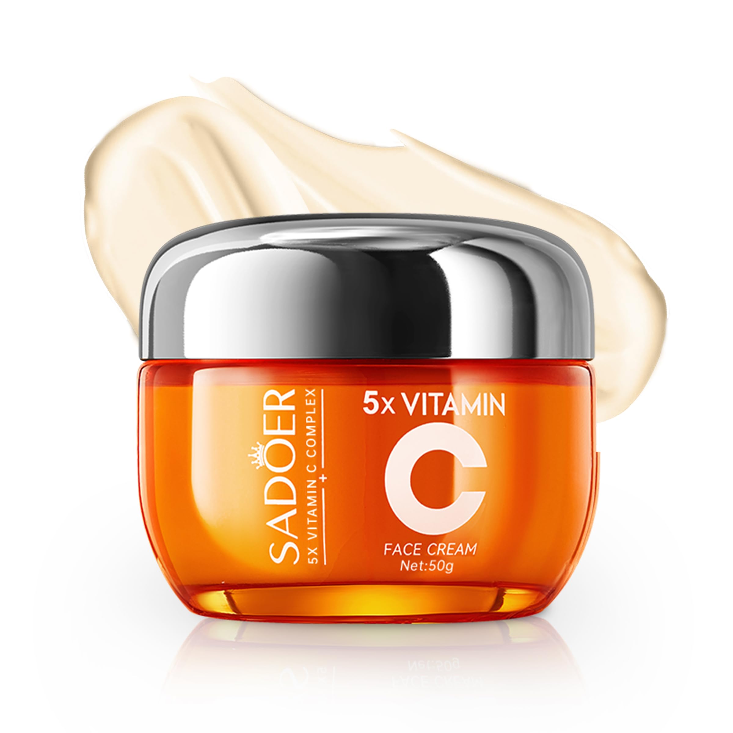 SADOER Vitamin C Face Cream ,Niacinamide & Hyaluronic Acid - Product Imagery