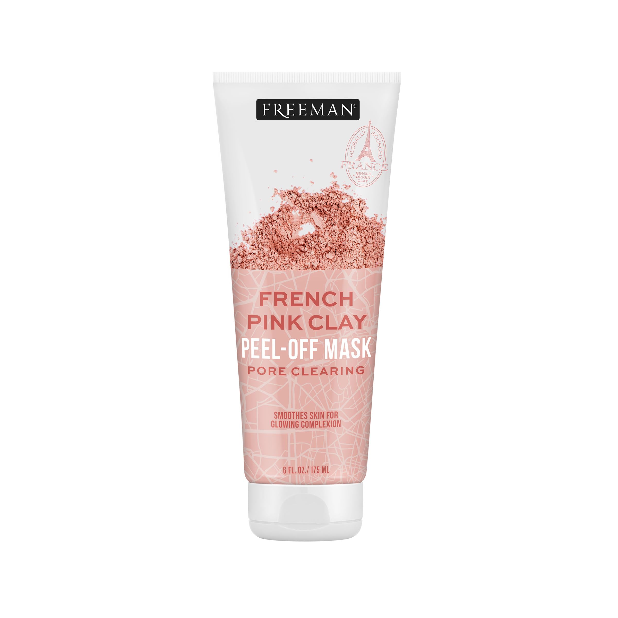 Freeman Exotic Blends French Pink Clay Peel Off Face Mask, 6 fl - Product Imagery