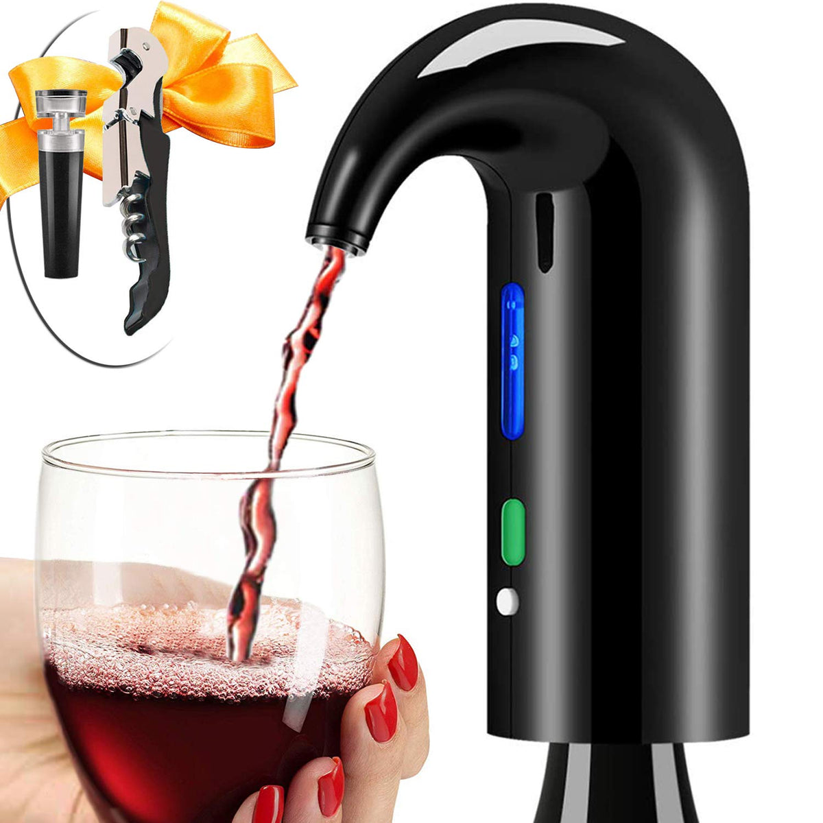 Wine Aerator Electric Wine Decanter Best Sellers One Touch - Higfra Official Imagery - 2