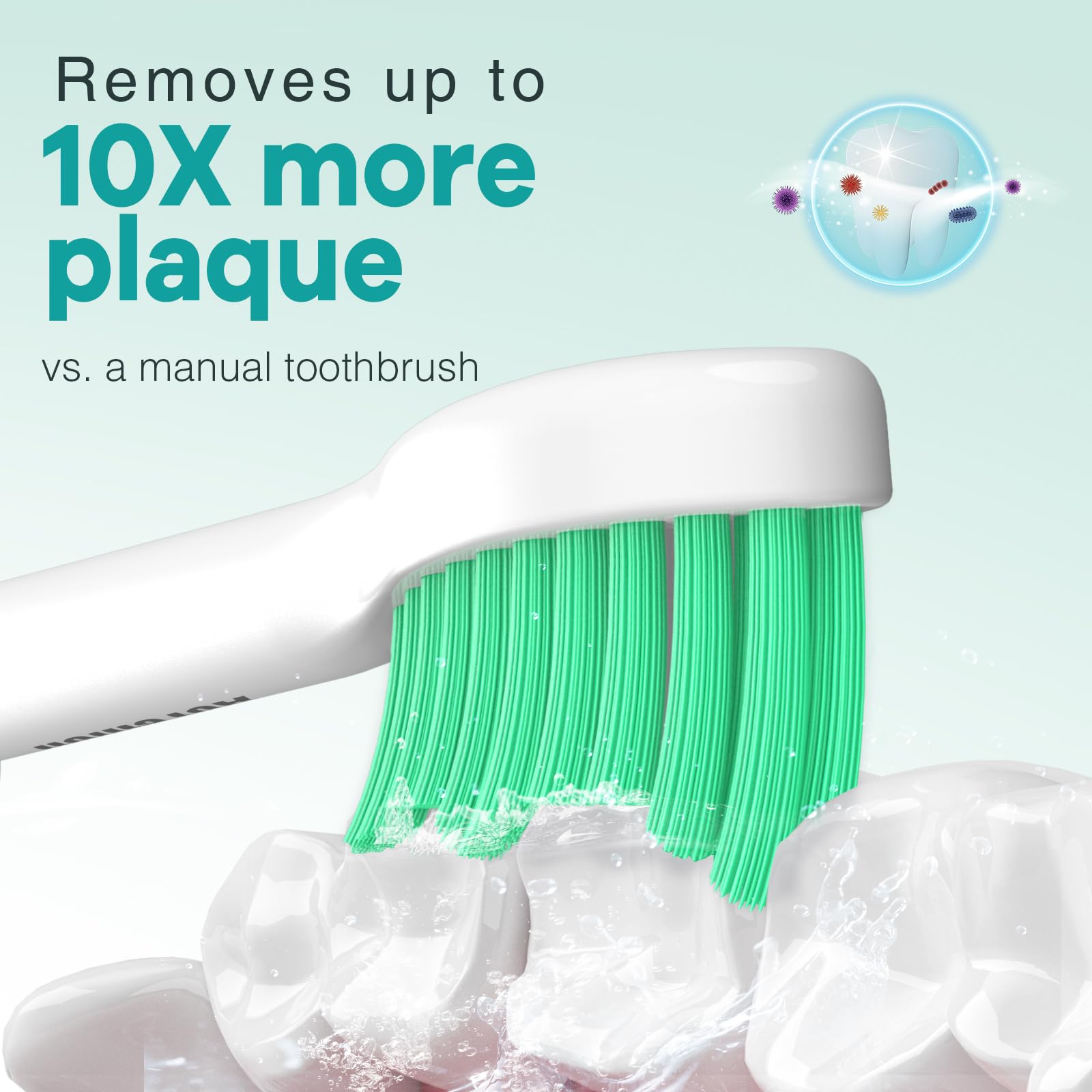 Aoremon toothbrush heads for Philips Sonicare E-Series, pack of 8 replacement toothbrush heads, compatible with electric toothbrushes.