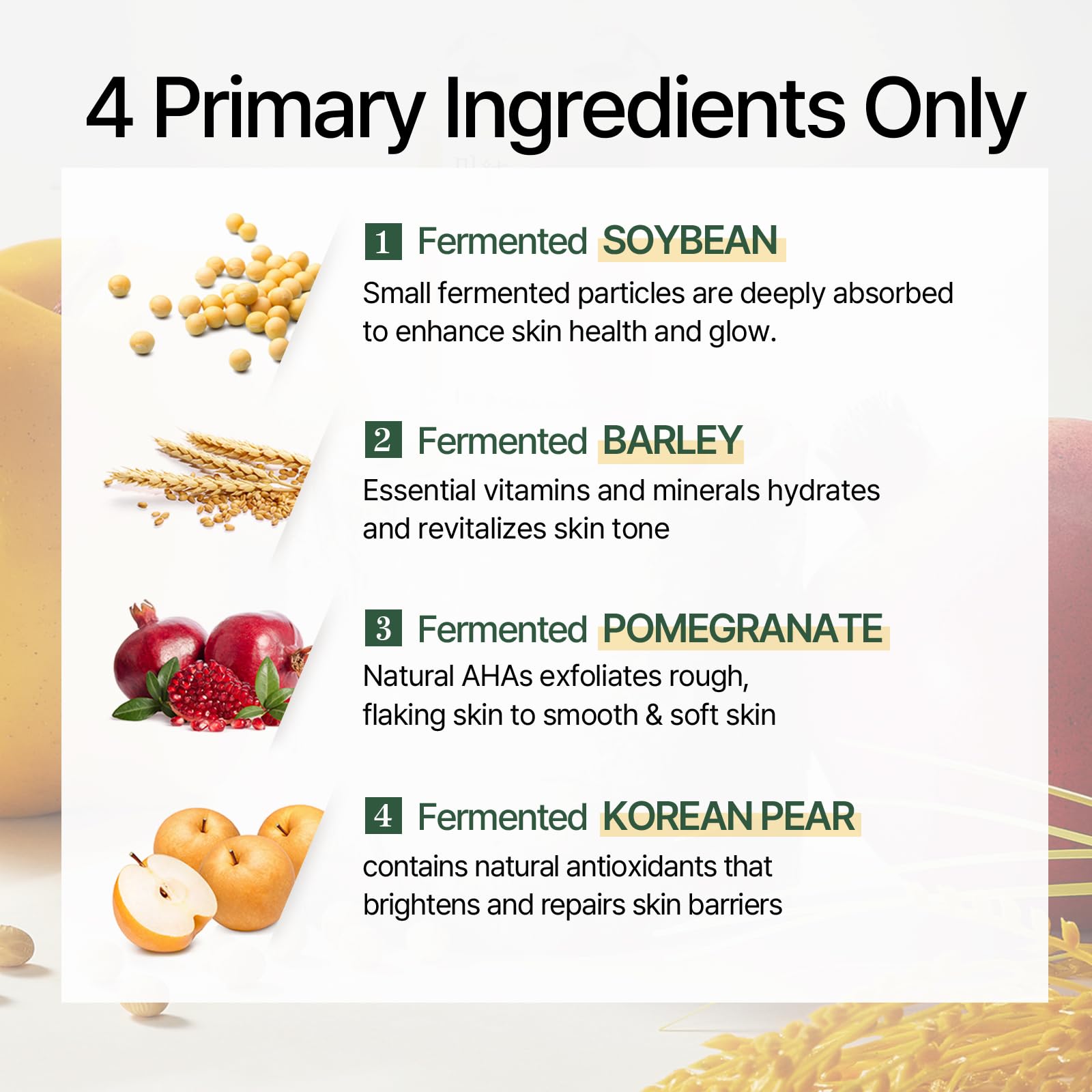 mixsoon Bean Essence Korean Skin Care, Gentle AHA Exfoliating Essence for Glass Skin Glow, Hydrating Face Serum with Fermented Bean, Smooth Skin, 30ml / 1.01 fl.oz. Korean Glass Skin Care