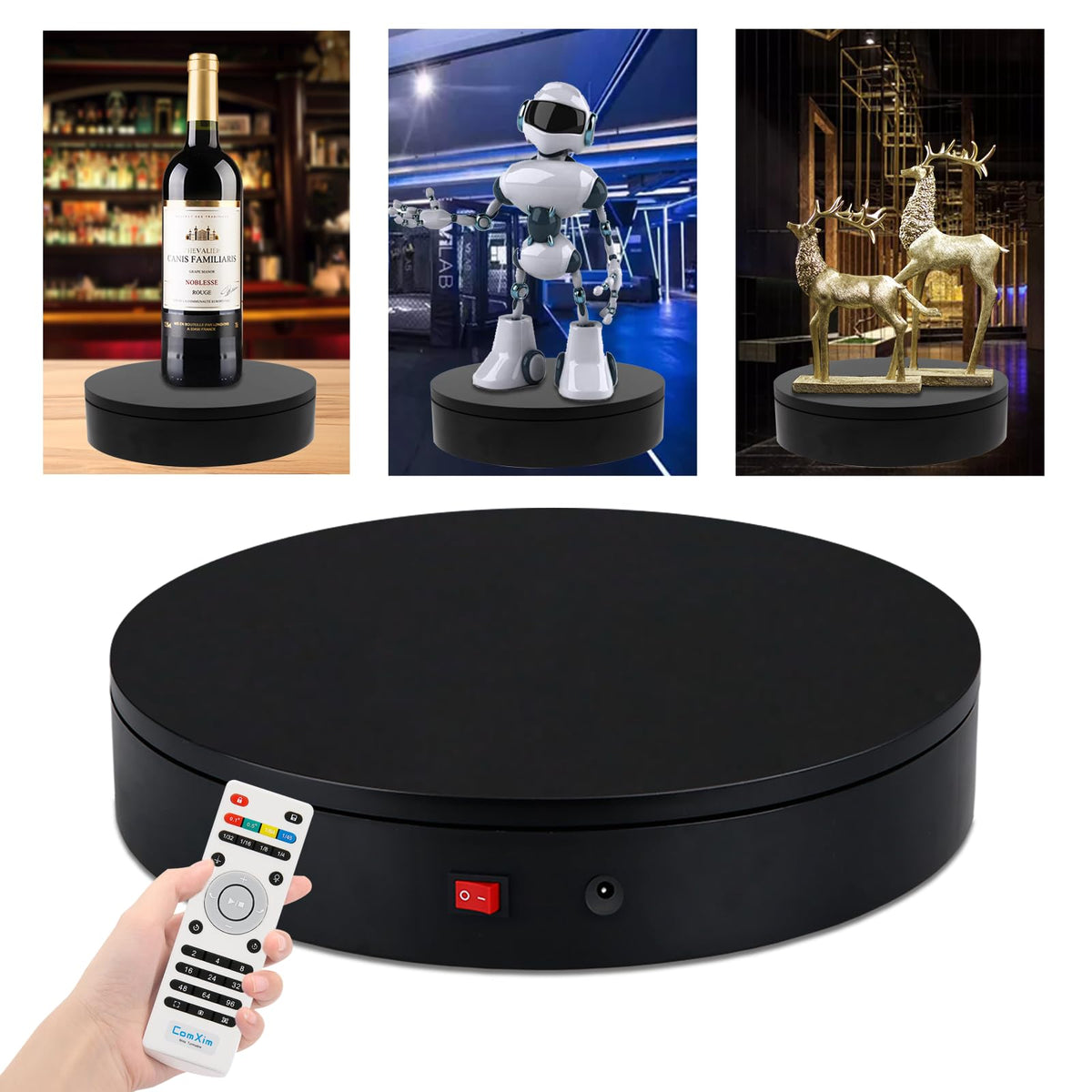 32cm Rotating Platform 350lbs Capacity Motorized Electric - ComXim Official Imagery - 8