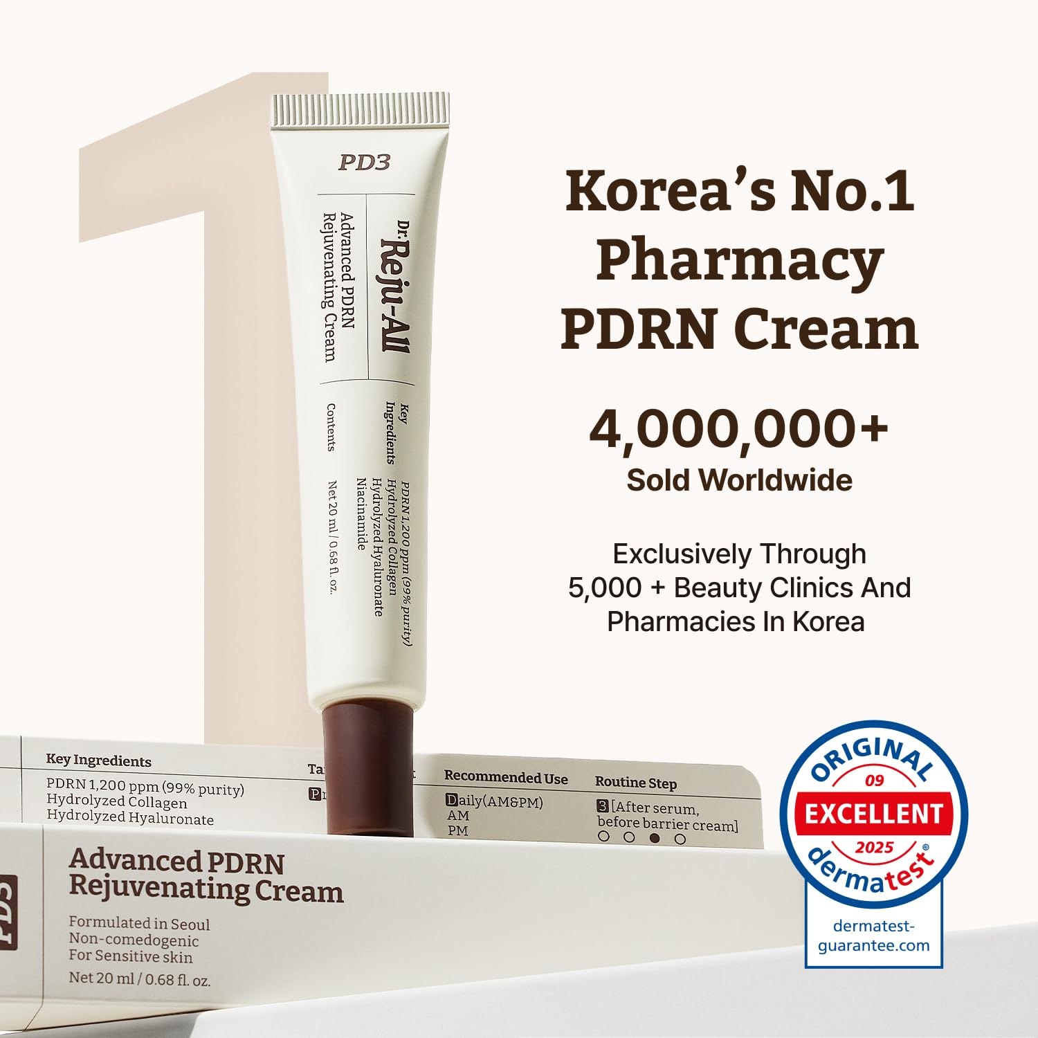 Dr.Reju-All Advanced PDRN Rejuvenating Cream 0.7 Fl Oz