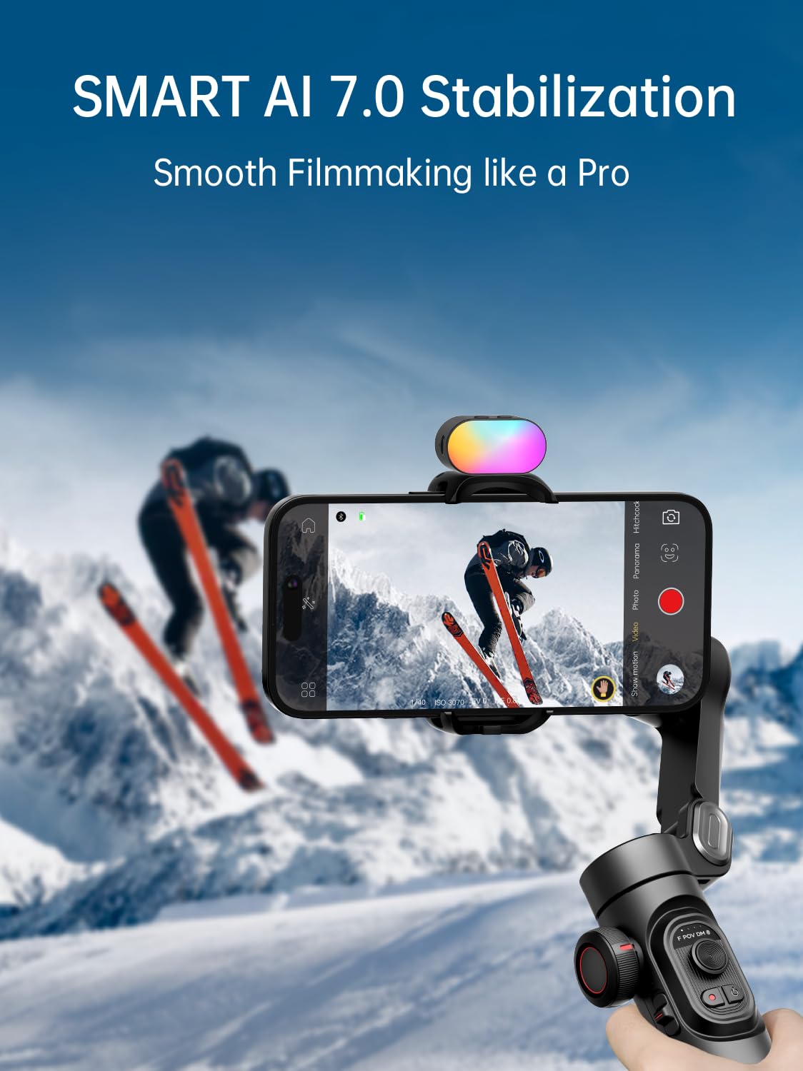 AOCHUAN Gimbal Stabilizer for Smartphone w/Gesture Control, XE Kit – product photo (Handheld Gimbals &amp; Stabilizers)