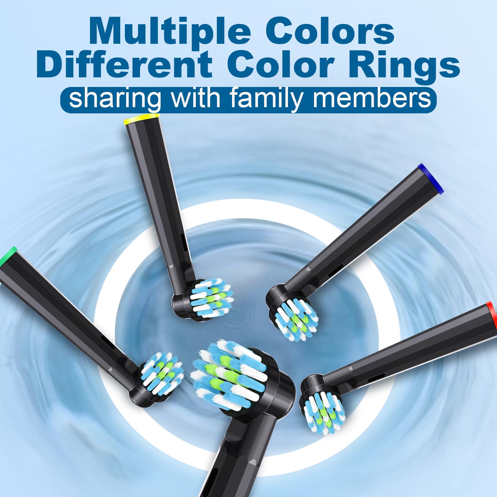MOFELE replacement toothbrush heads for Oral-B Pro 1000, 8-pack, compatible electric toothbrush heads with soft bristles.