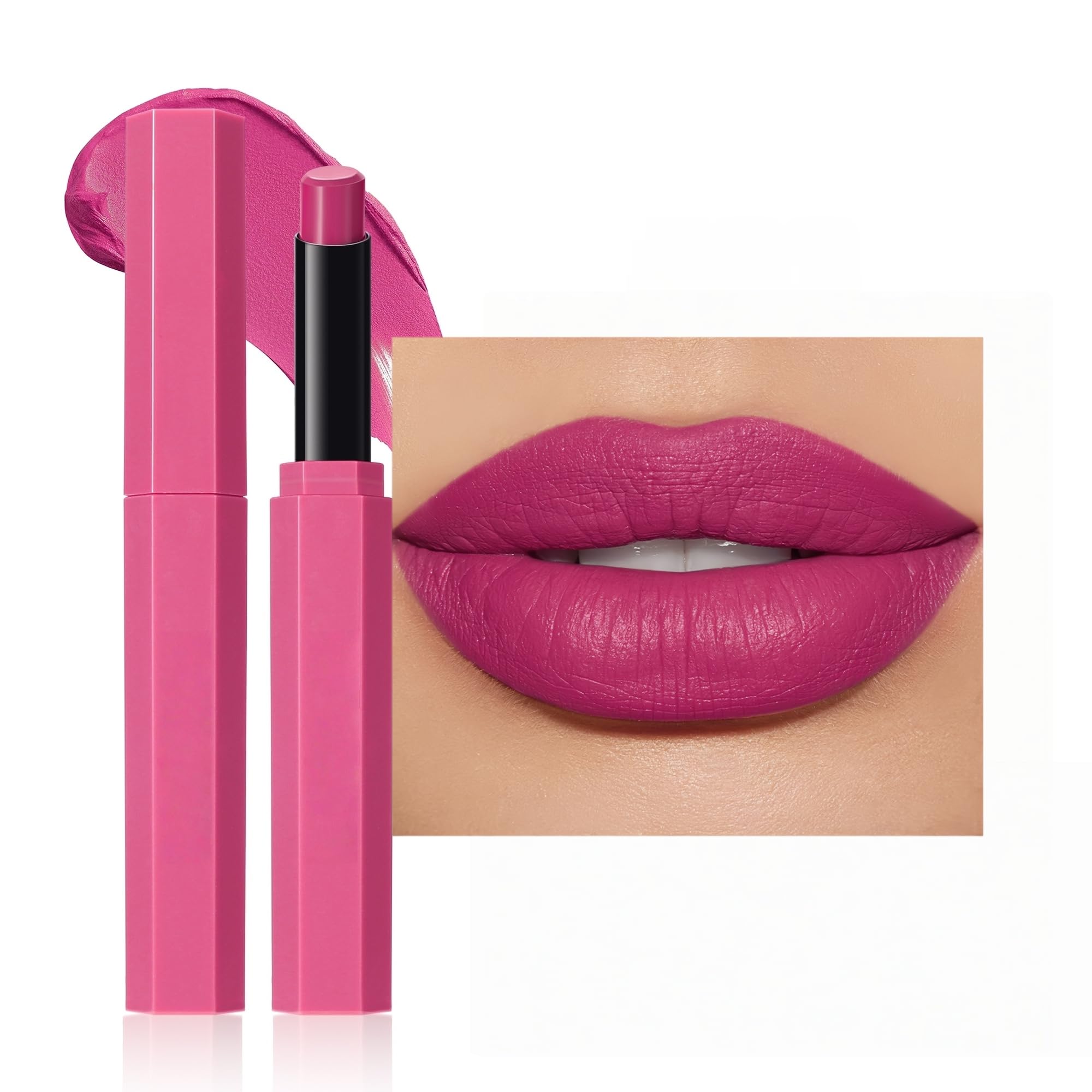 SAUBZEAN long-lasting matte lipstick in a satin lip color tube, perfect for women’s makeup and vibrant lip looks.