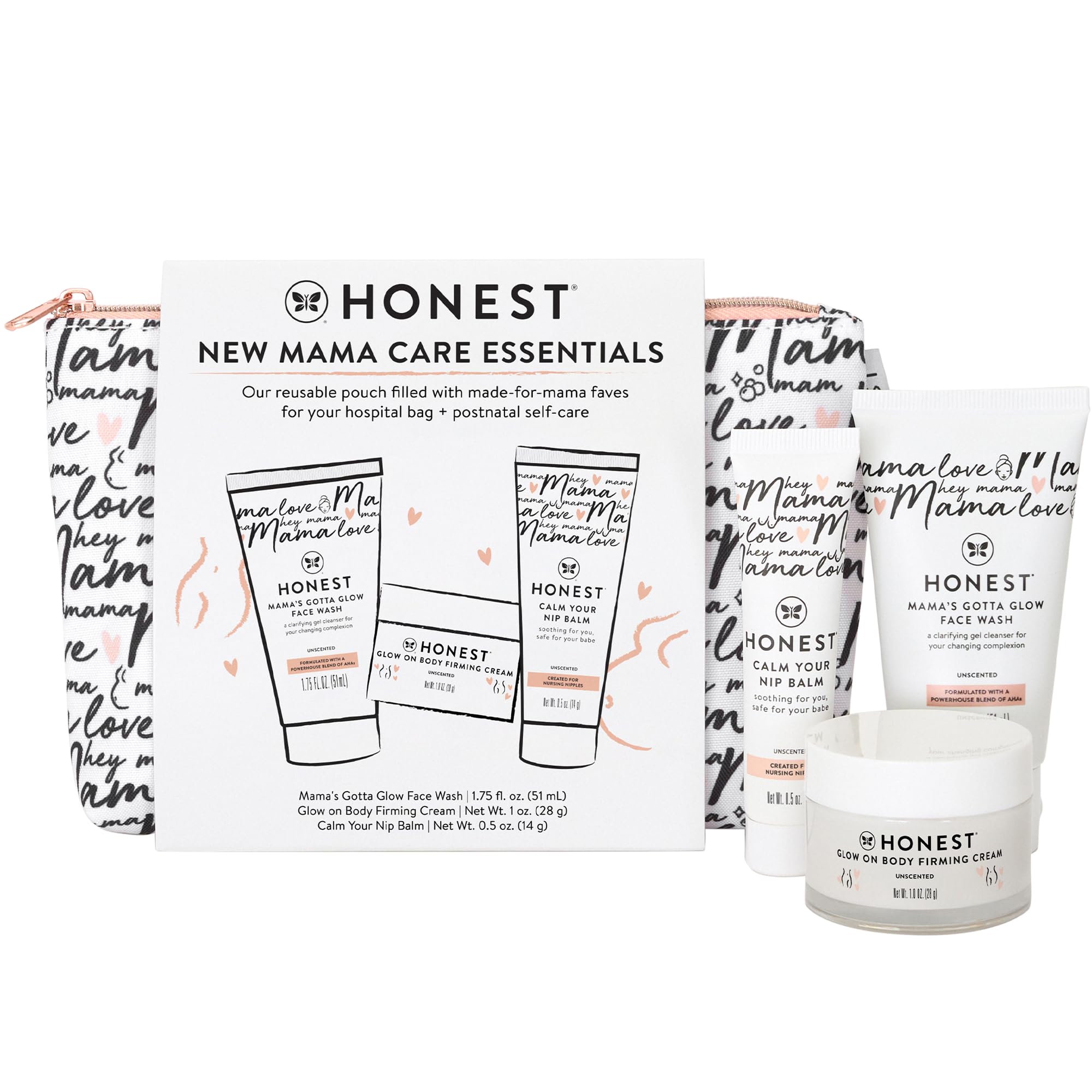 The Honest Company New Mama Care Gift Set, Hospital Bag Must - Product Imagery