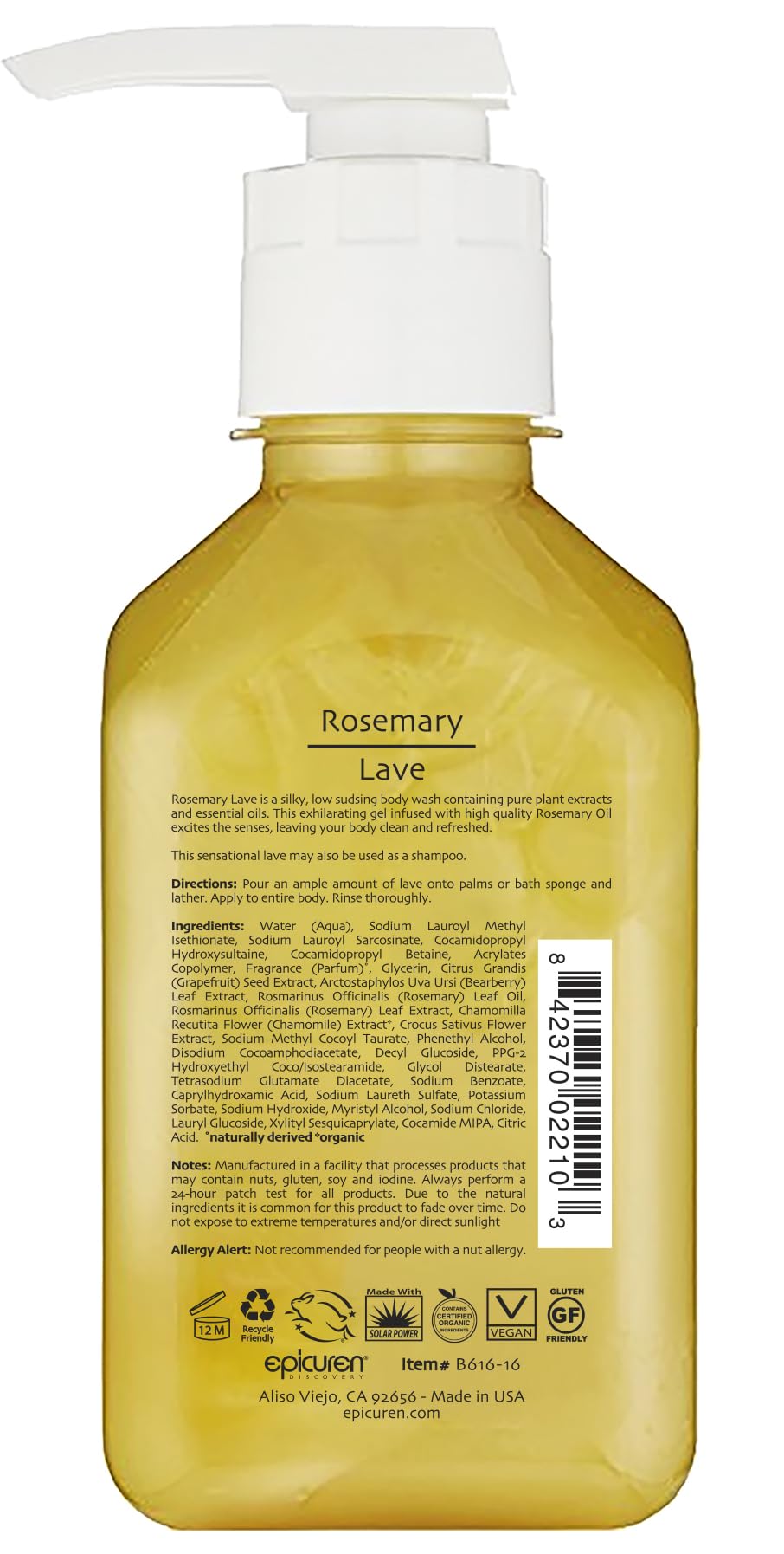 Epicuren Discovery Rosemary Lave, 2.5 Fl Oz – close-up detail