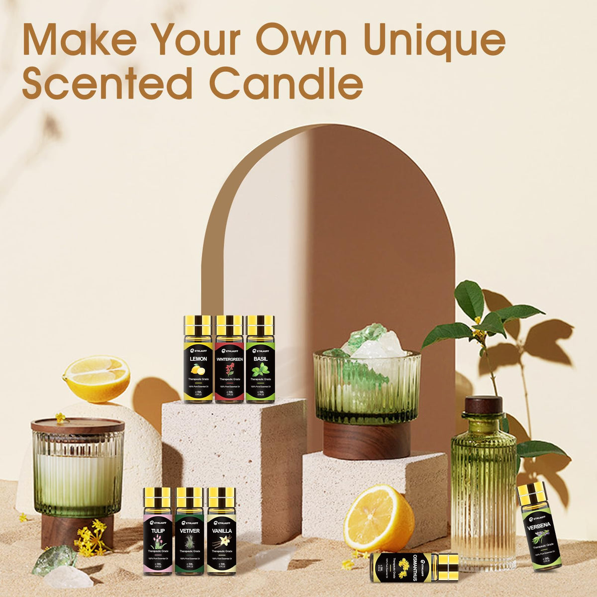 Essential Oil Set 64 Pack Aromatherapy Essential Oils Kit - Ethlauff Official Imagery - 6