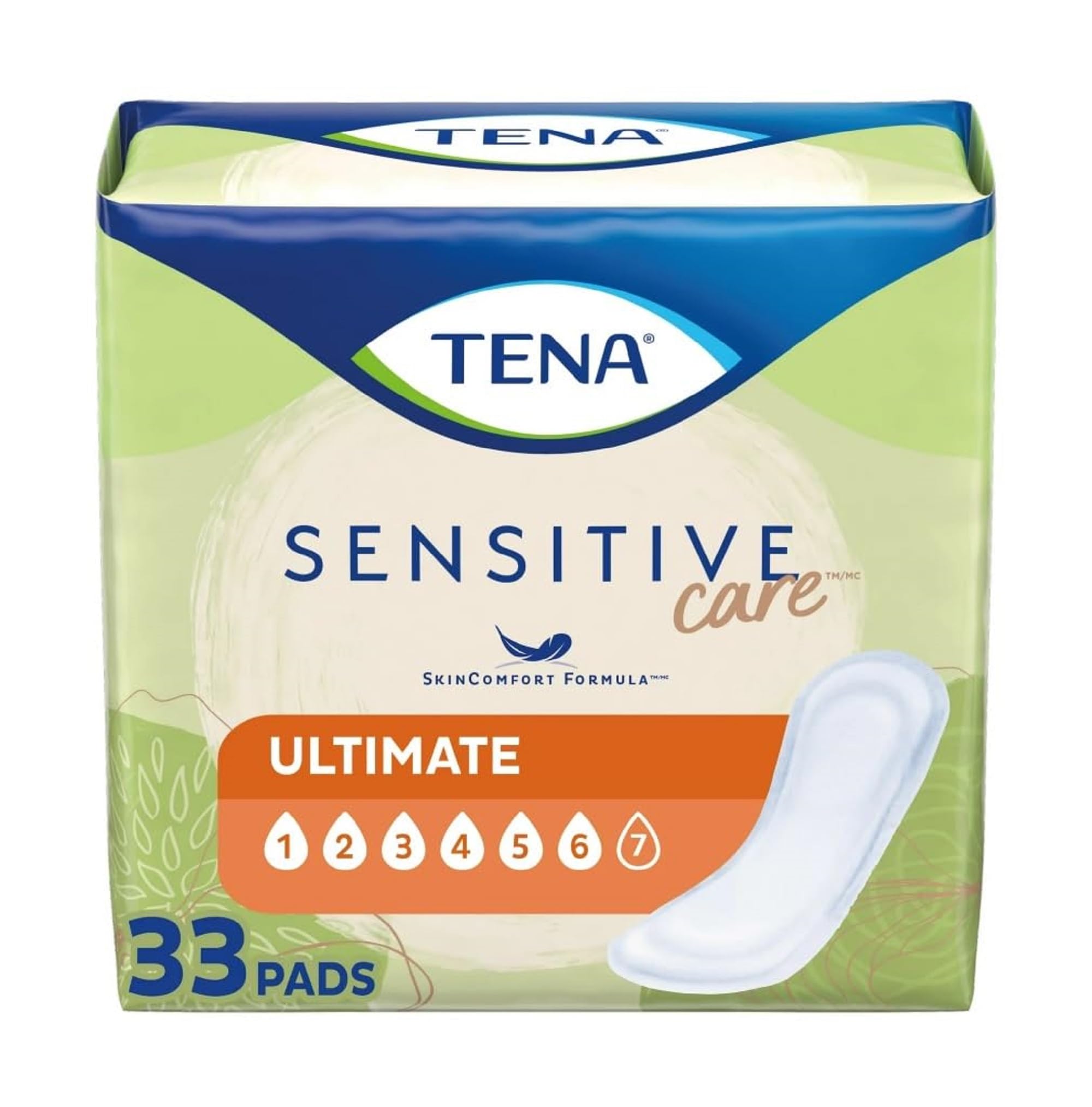 TENA Intimates Ultimate Pads, Heavy 16 Inch Bladder Control - Product Imagery