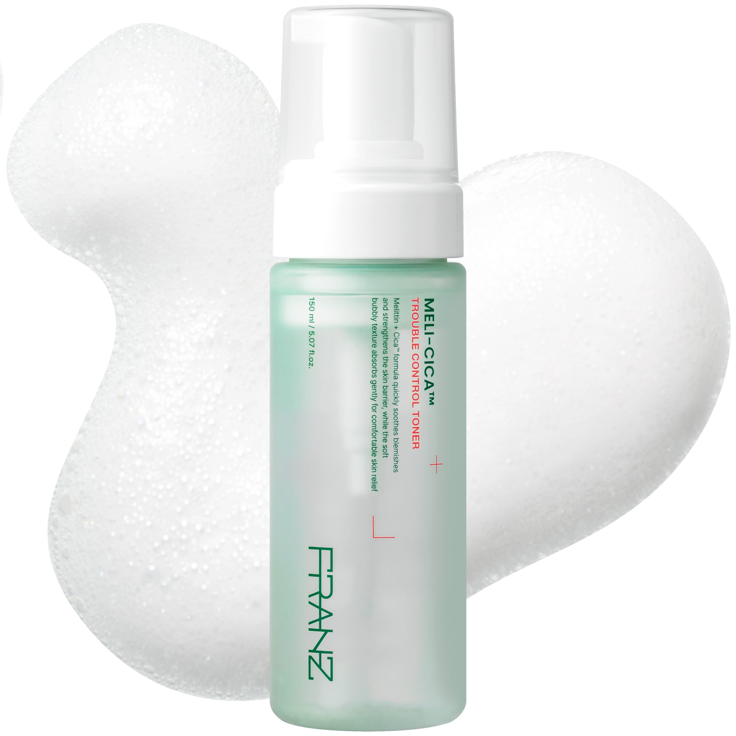 FRANZ Meli-CICA Bubble Toner for Face, Oil-Free, No Cotton Pads, - Product Imagery