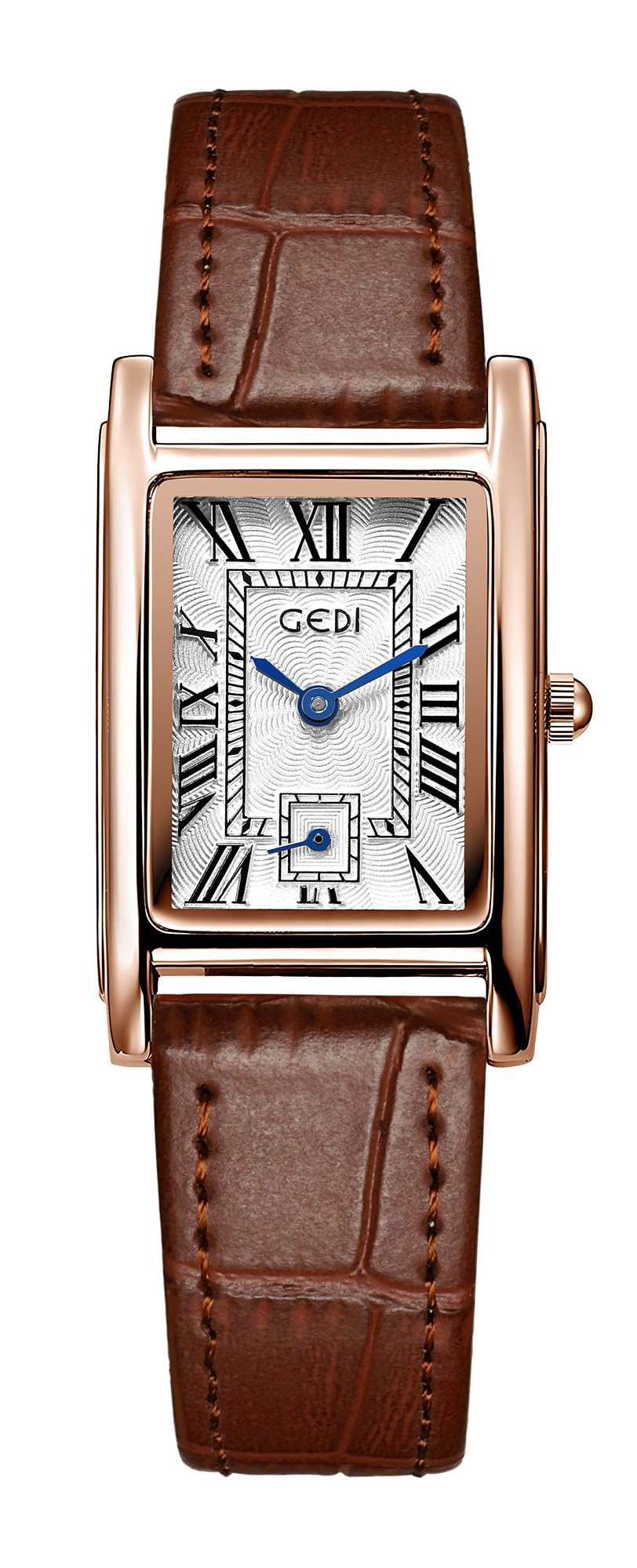 FANMIS Women's Vintage Rectangular Leather Strap Watches – product photo (Wrist Watches)