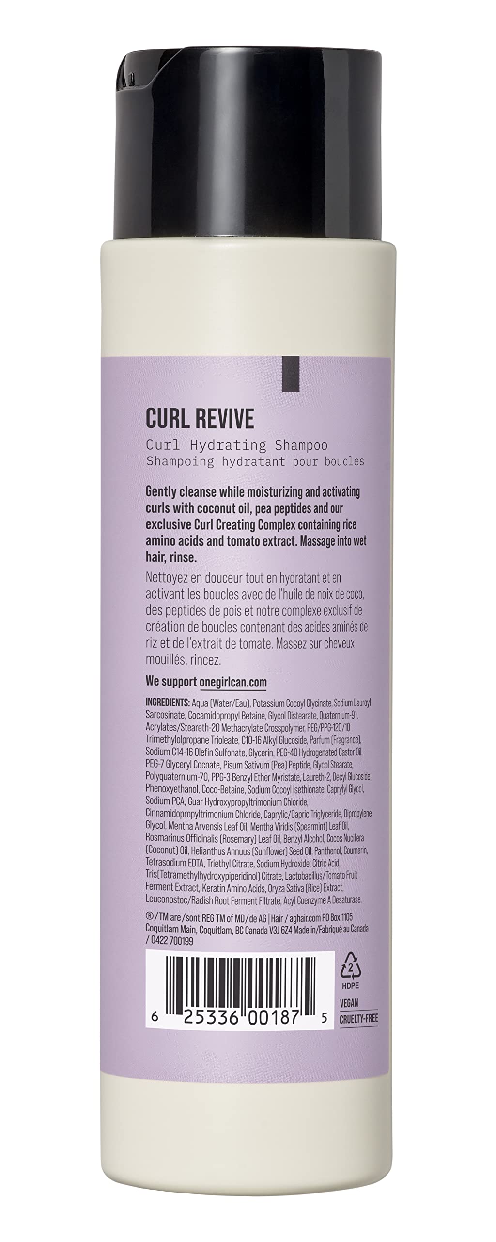 AG Care Curl Revive Curl Hydrating Shampoo, 10 Fl Oz – close-up detail