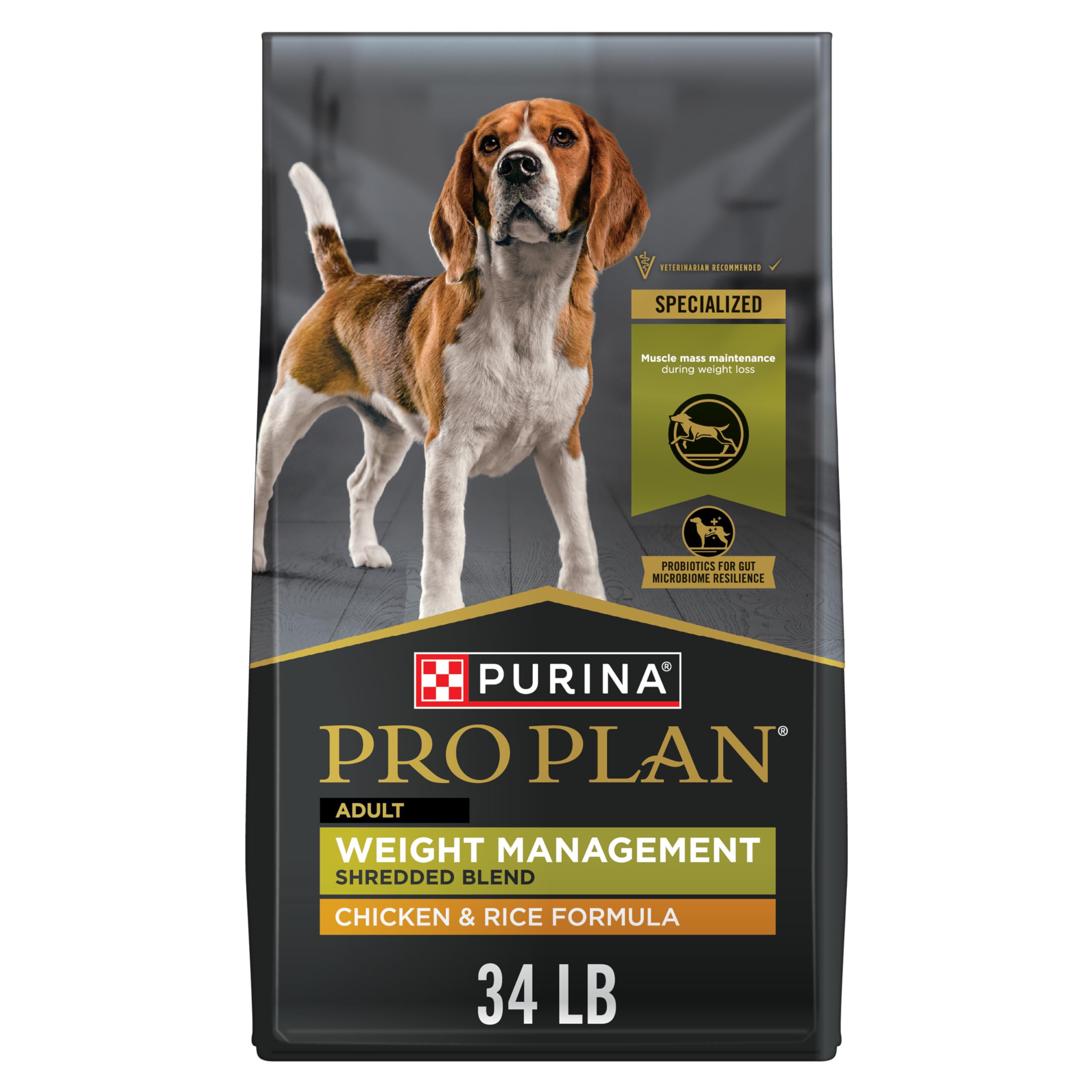 Purina Pro Plan Weight Management Dry Dog Food, Chicken & Rice, - Product Imagery