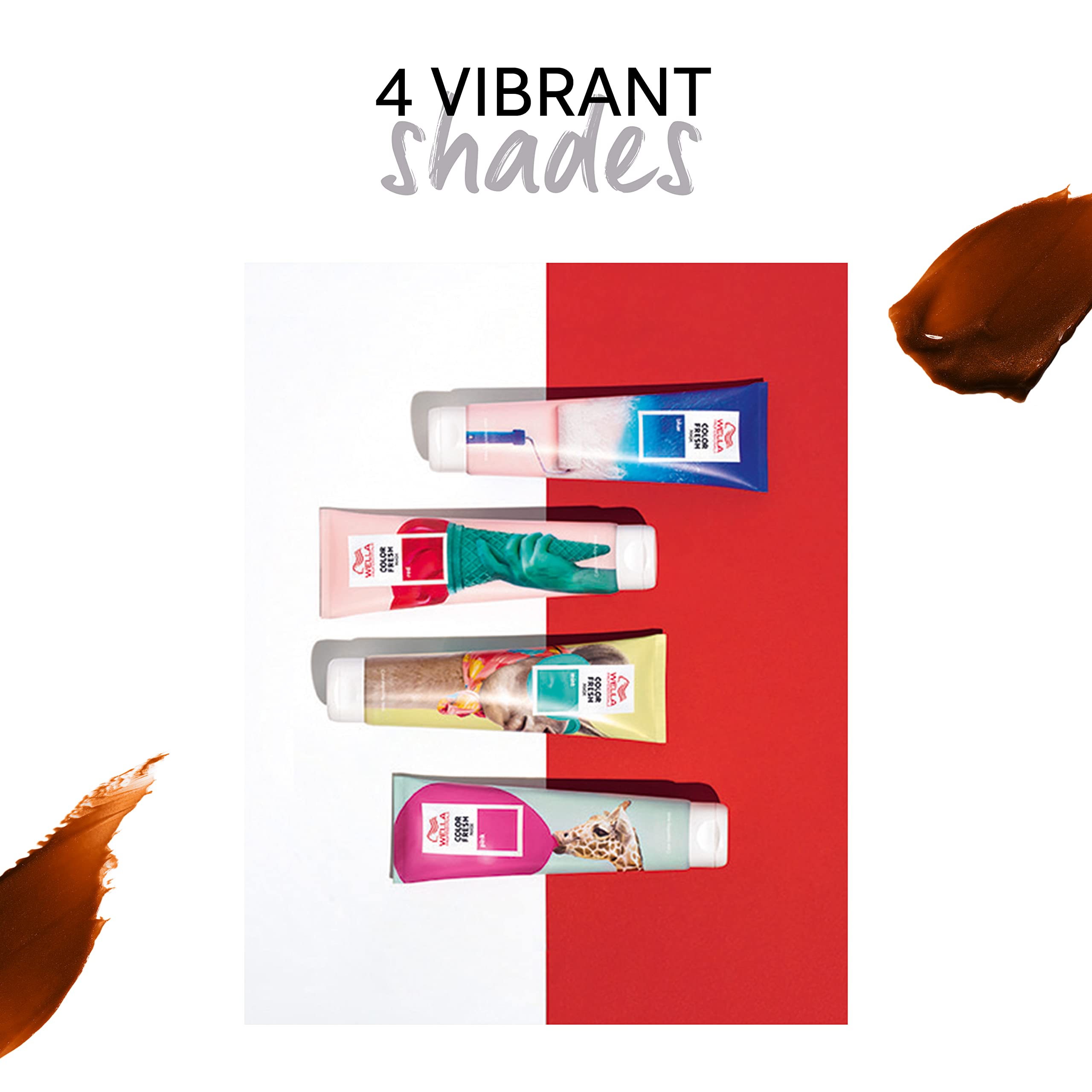 Wella Professionals Color Fresh Mask in Copper Glow, a vibrant hair coloring treatment with rich copper hue and conditioning formula.