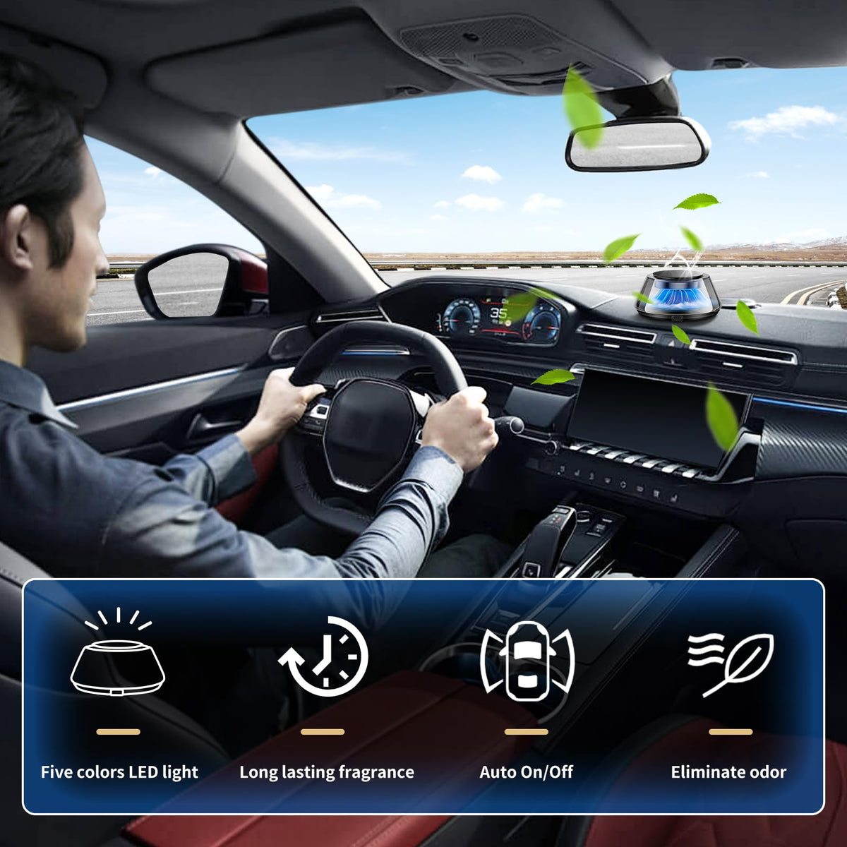 Kwak s Smart Car Air Freshener Diffuser Automatic On Off LED - Kwak's Official Imagery - 5