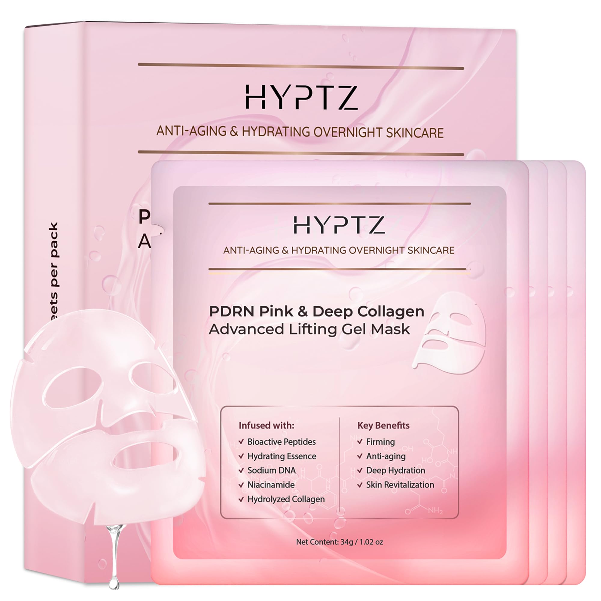 realori Salmon DNA PDRN Collagen Face Mask – Korean Face Mask - Product Imagery