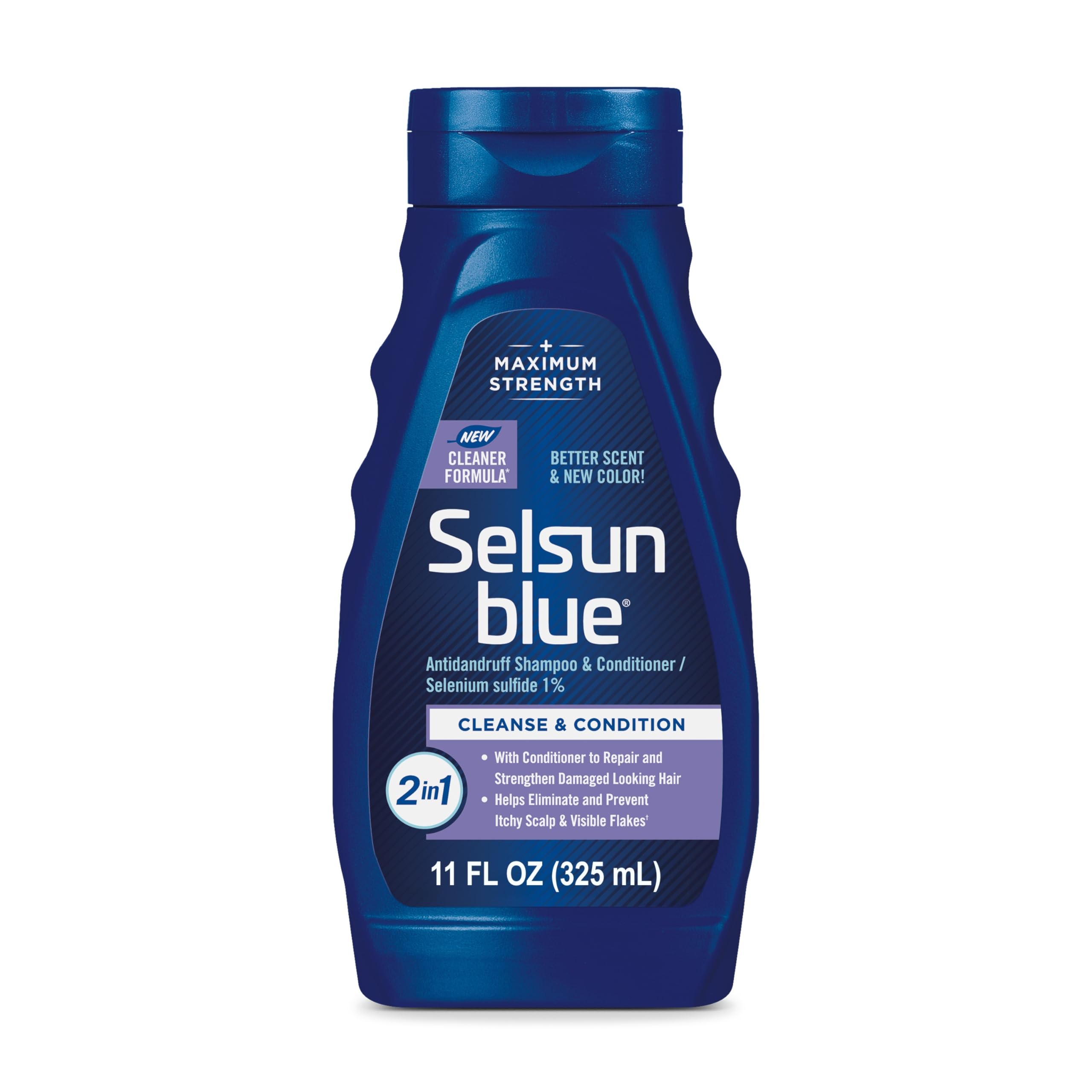 Selsun Blue 2-in-1 Antidandruff Shampoo & Conditioner, 11 fl. oz. - Product Imagery