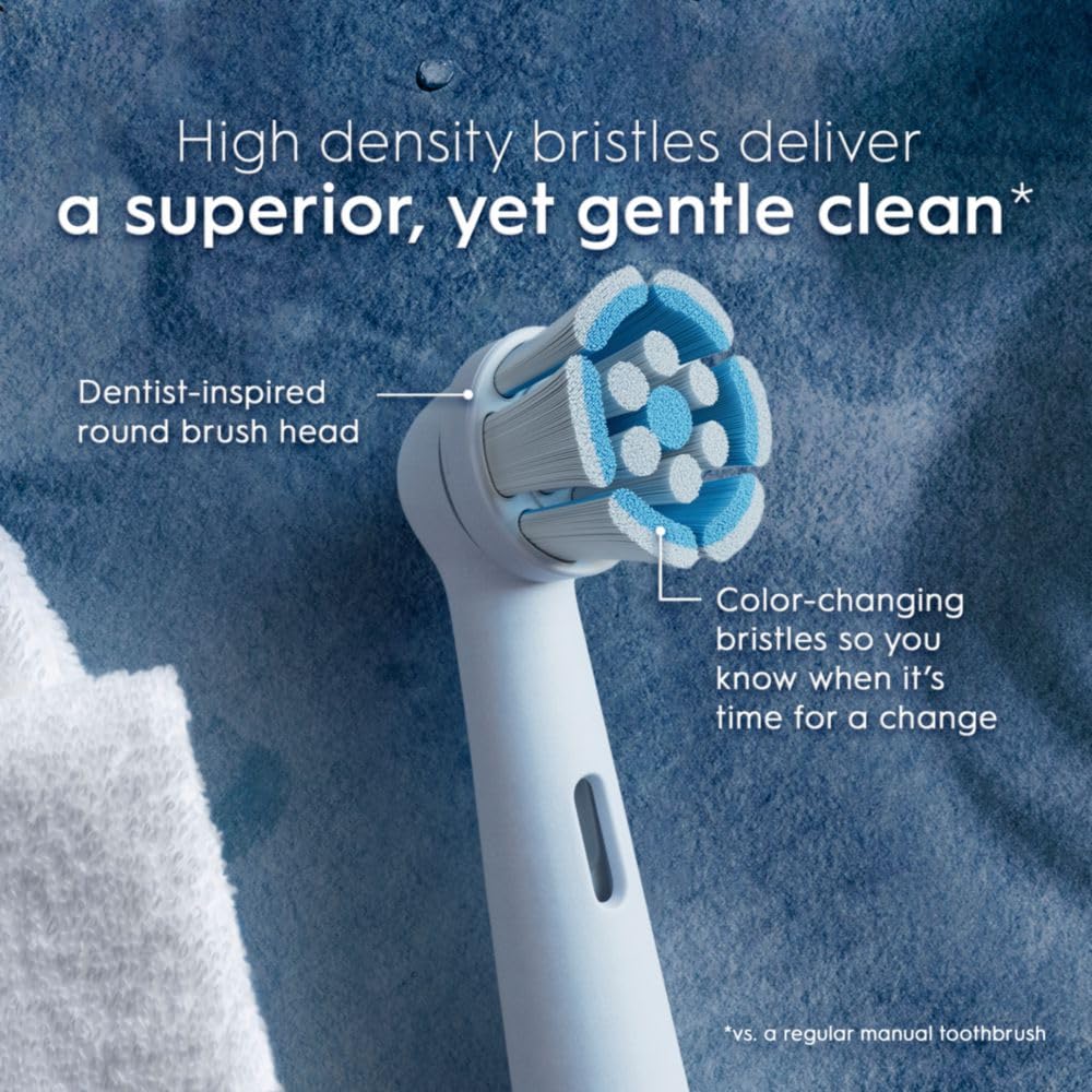 Oral-B iO Series Gentle Care Electric Toothbrush Replacement Brush Heads for an Oral-B Electric Toothbrush, 4 Count, Whi