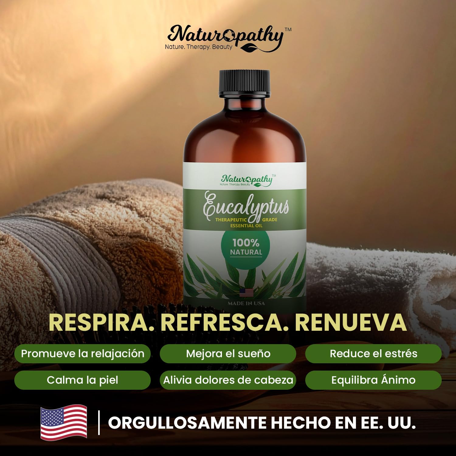 Naturopathy Eucalyptus Essential Oil – Pure 4 fl oz