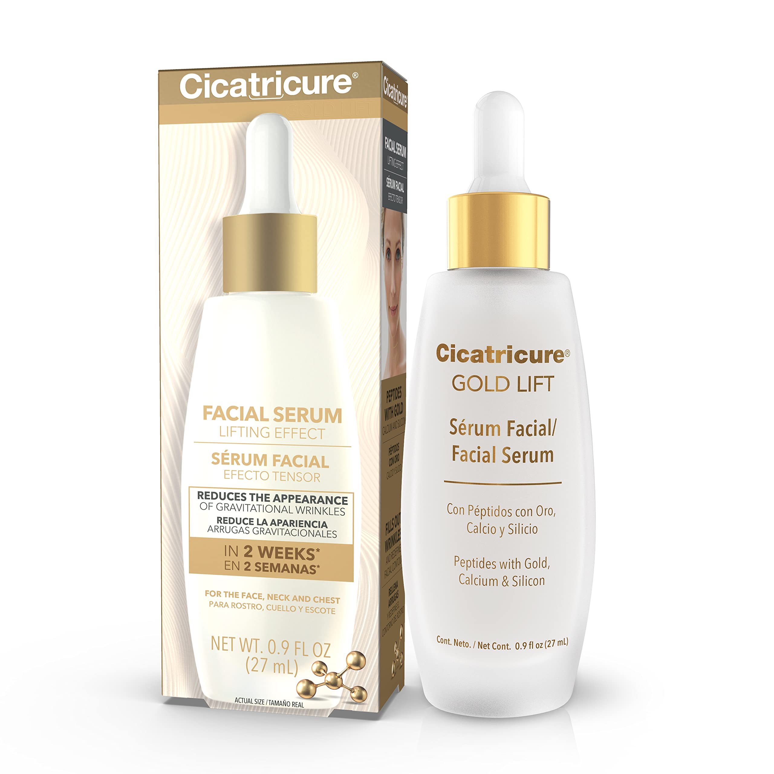 Cicatricure Gold Lift Facial Serum, Lifting Effect, Face & Neck, 0.9 oz