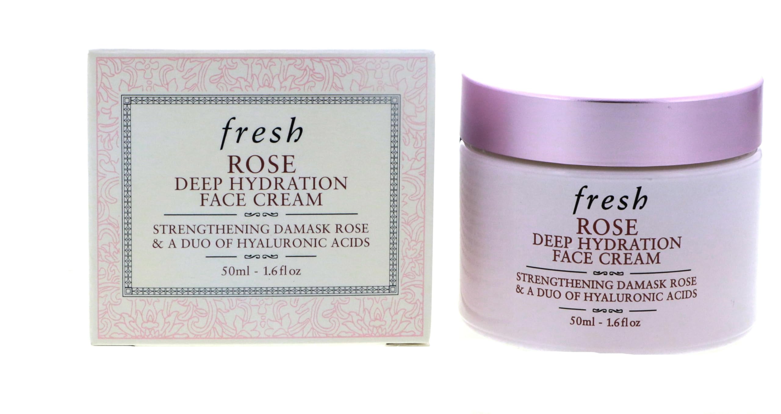 Fresh Rose Deep Hydration Strengthening Face Cream, 1.6 Ounce