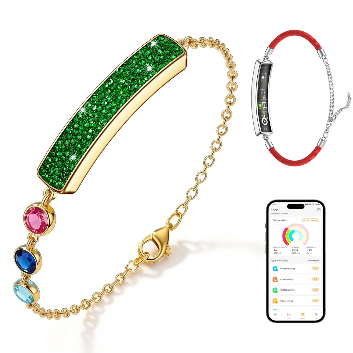 RIFESI Smart Bracelet for Women – Fitness Tracker with Heart Rate, Sleep & Step Tracking, 1ATM Water Resistant, Multi-Sp