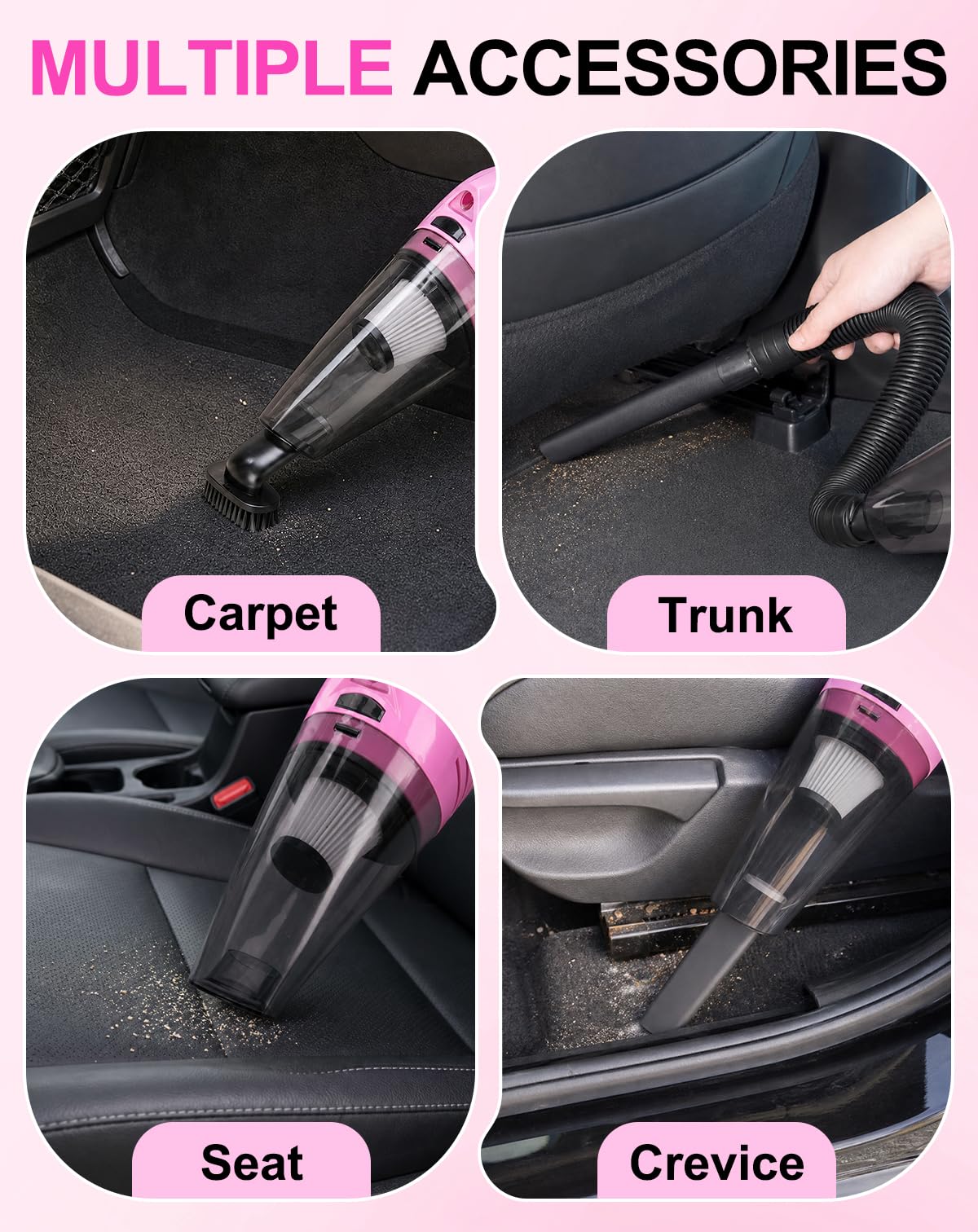 THINKWORK Car Cleaning Kit with Vacuum,Deep Cleaning for Interior Detailing – close-up detail