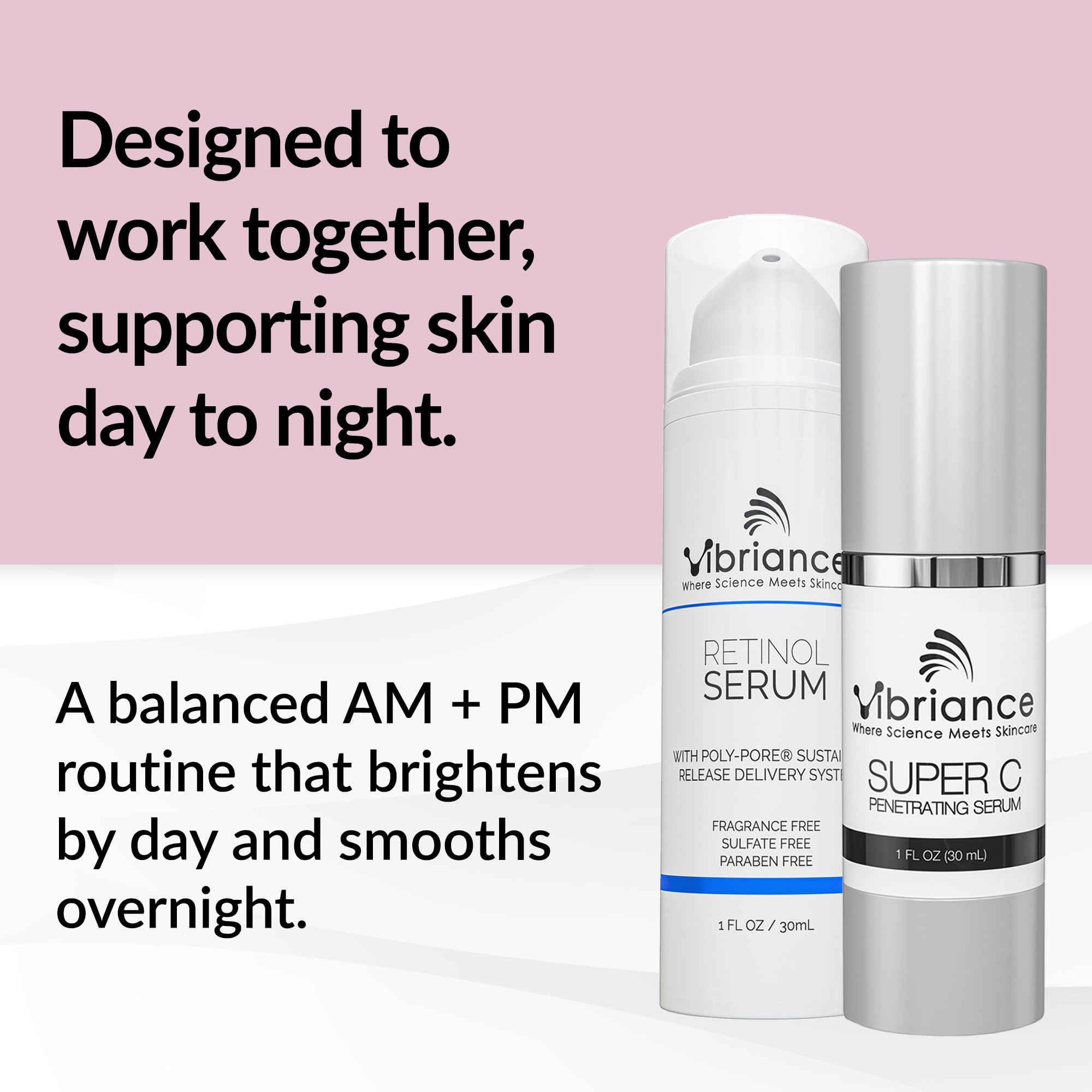 Vibriance Dynamic Duo Bundle Super C Serum + Retinol Serum