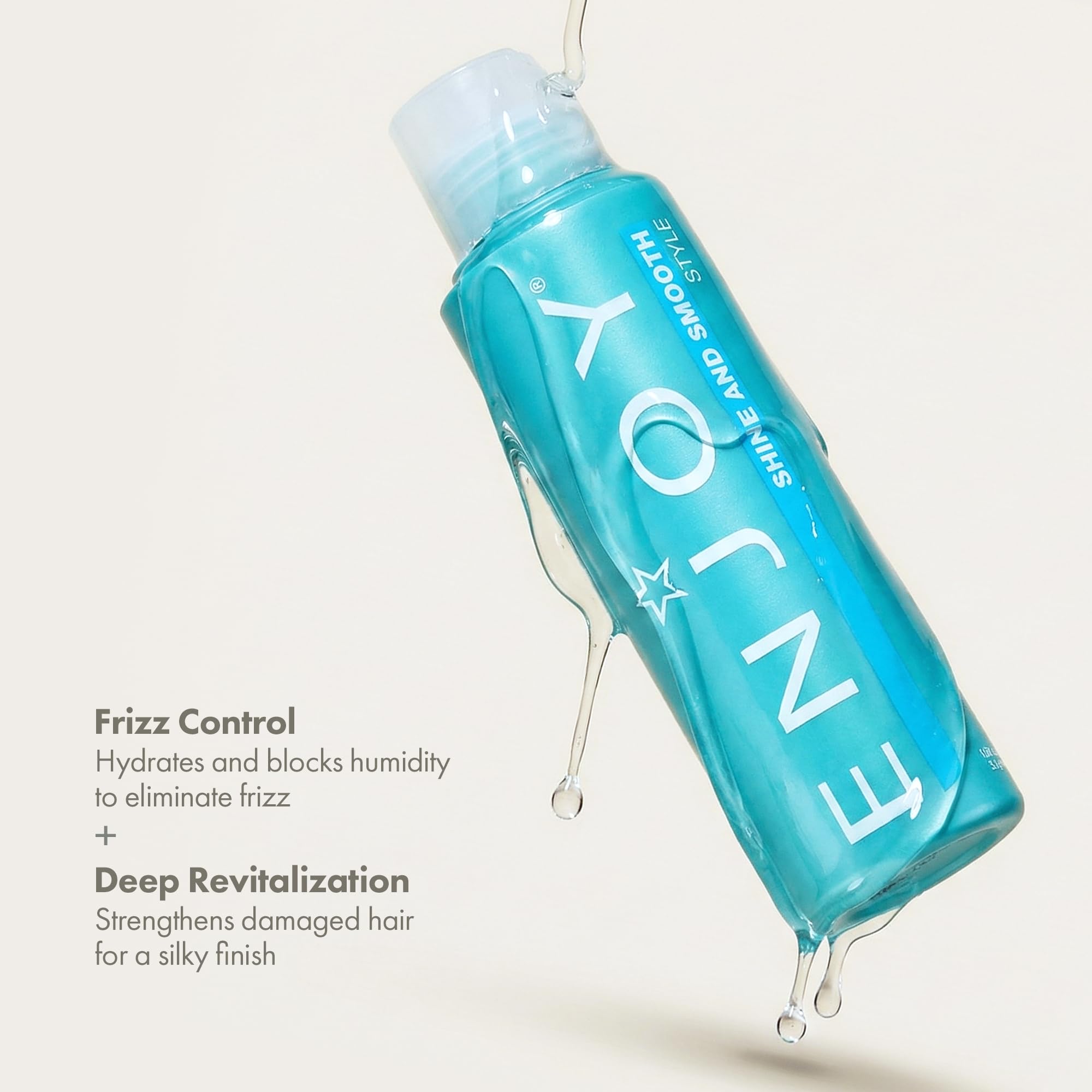 Enjoy Shine & Smooth, Frizz Control and Moisture Locking Formula for Silky, Weightless Hair (3.4 oz)