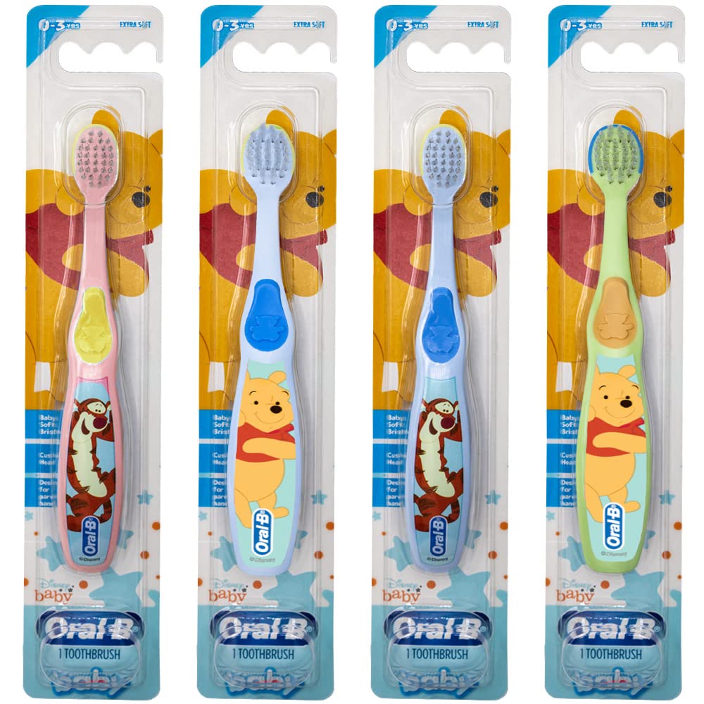 Oral-B Baby Manual Toothbrush, Pooh Characters, 0-3 Years Old, - Product Imagery