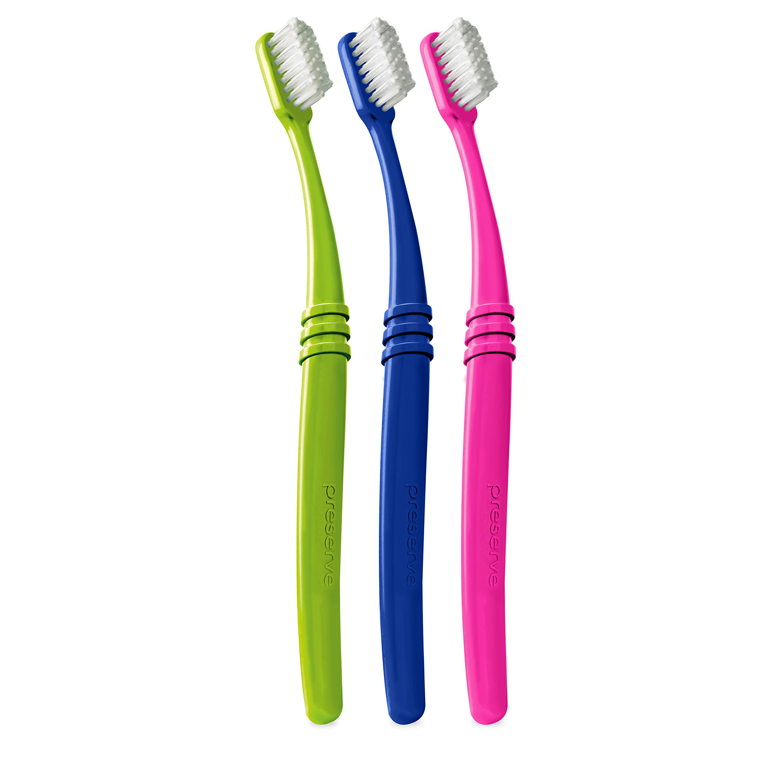 Preserve Adult Toothbrushes, Ultra Soft Bristles, Recycled - Product Imagery
