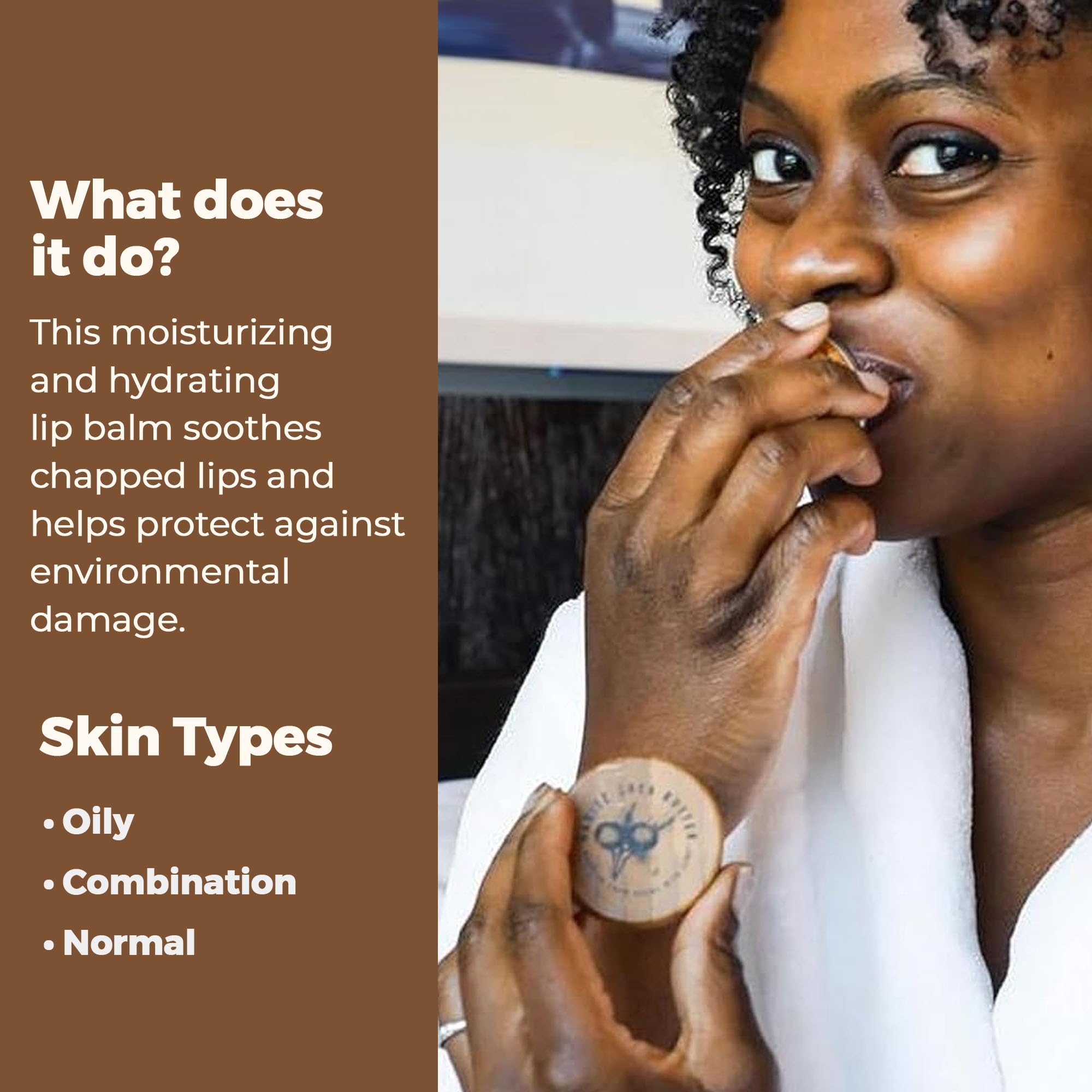 Karité Shea Butter nourishing lip balm with shea butter, jojoba, and rosehip oil for dry lips, dermatologist-approved and cruelty-free.