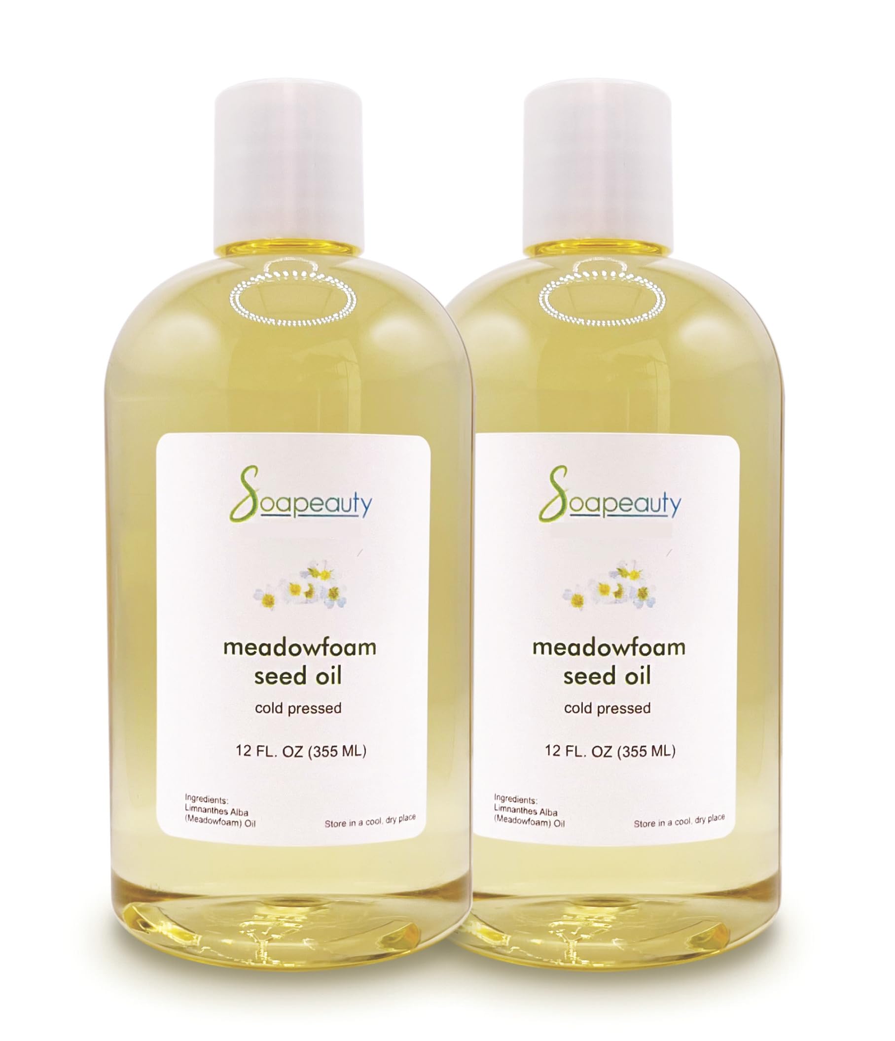 Meadowfoam Seed Oil Cold Pressed 100% Pure Natural for Skin Hair - Product Imagery