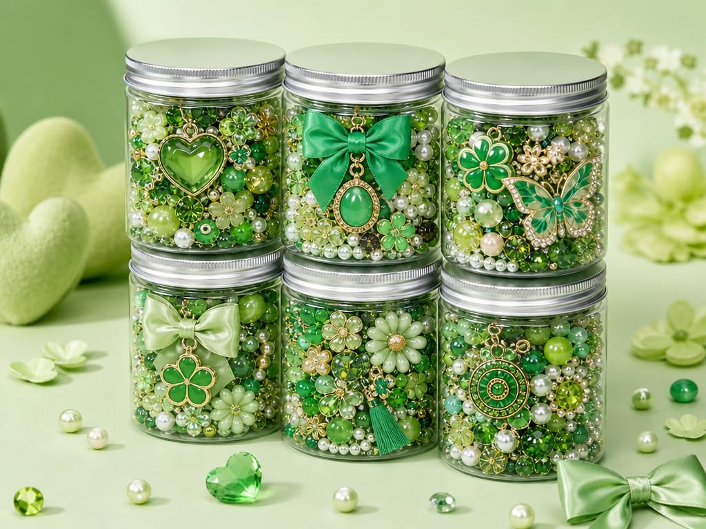 TNRASRTEA Mystery Jewelry Jar, Surprise Jewelry Box for Woman Includes Necklaces, Earrings, Rings, Bracelets，Hair Clips，