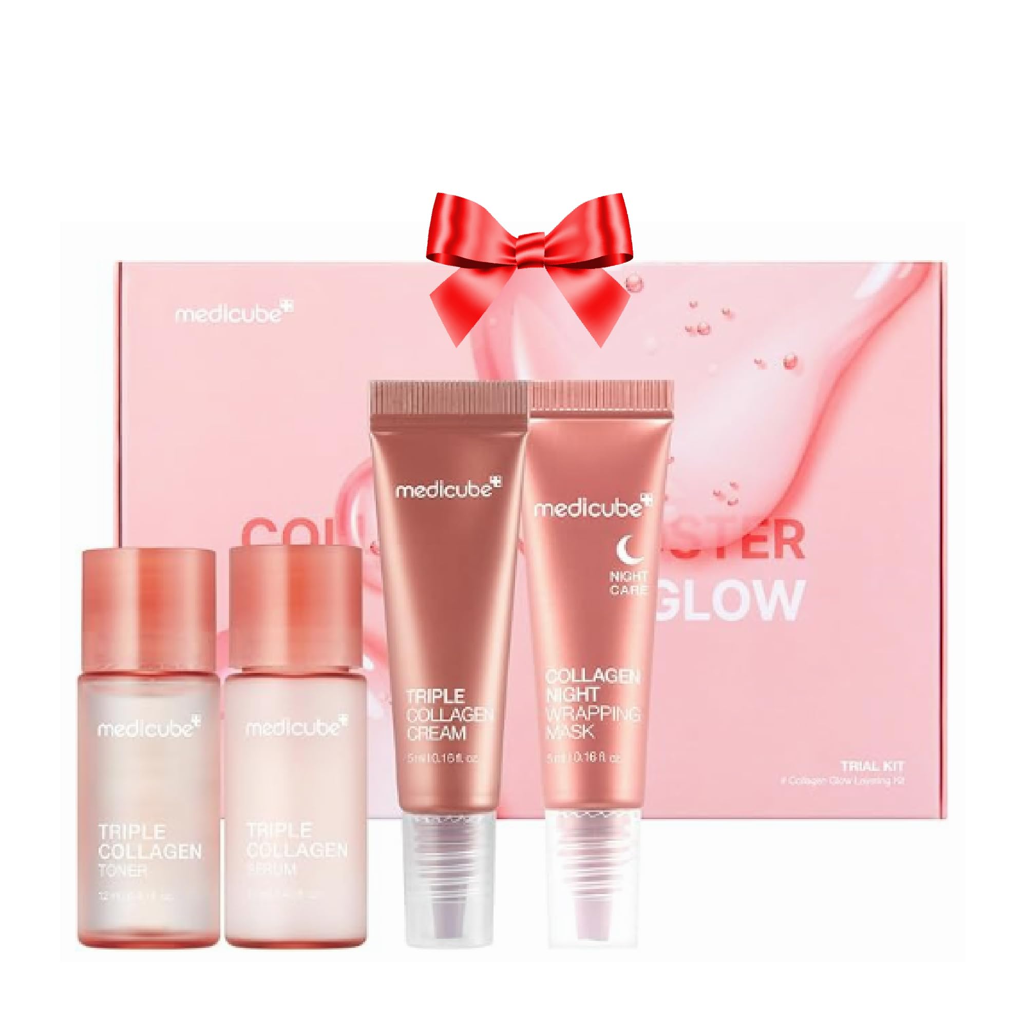 medicube Glass Skin Collagen Trial Kit - Mini Skincare Set - Product Imagery